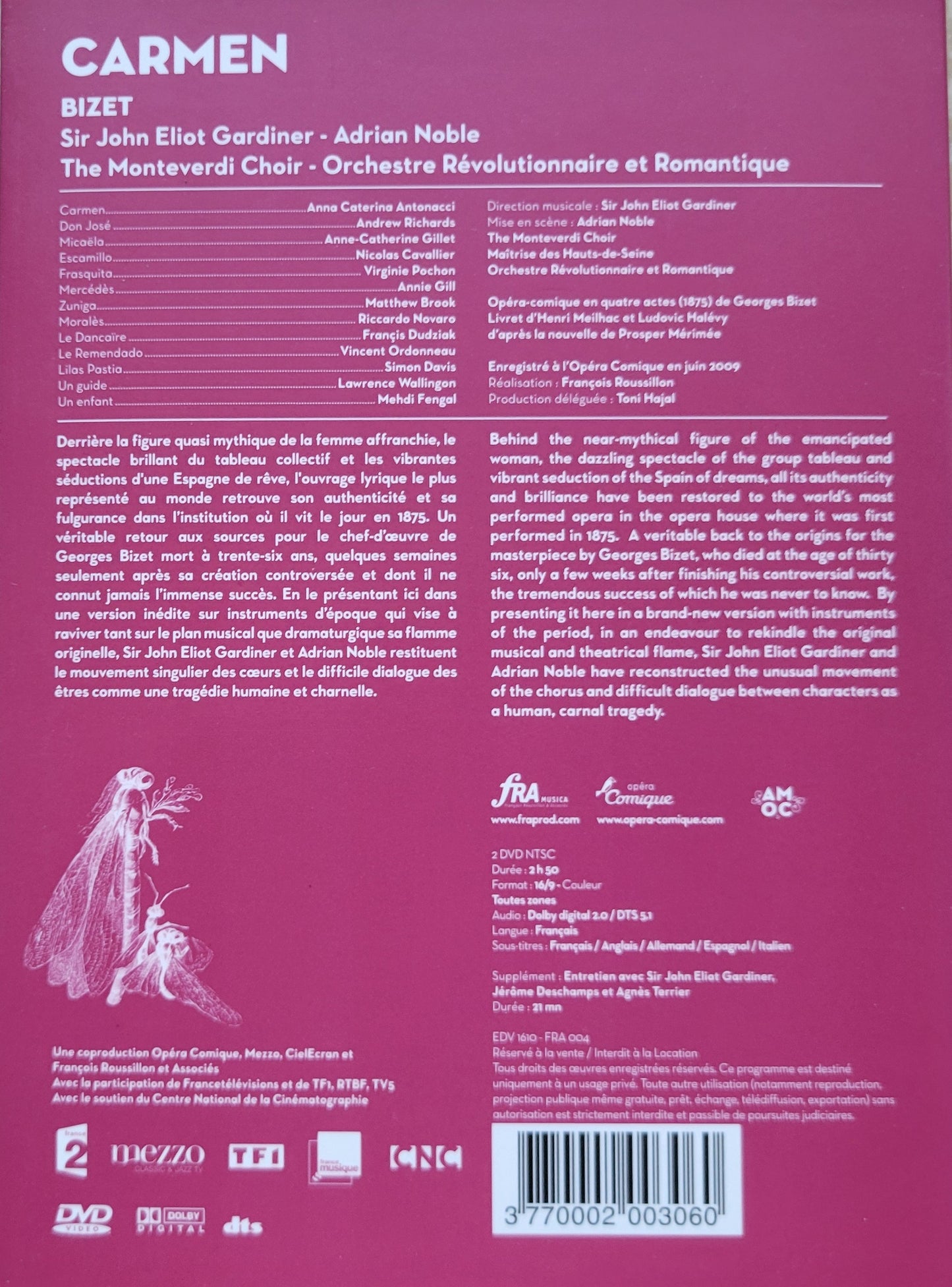 DVD - Georges Bizet - Carmen (Opera)