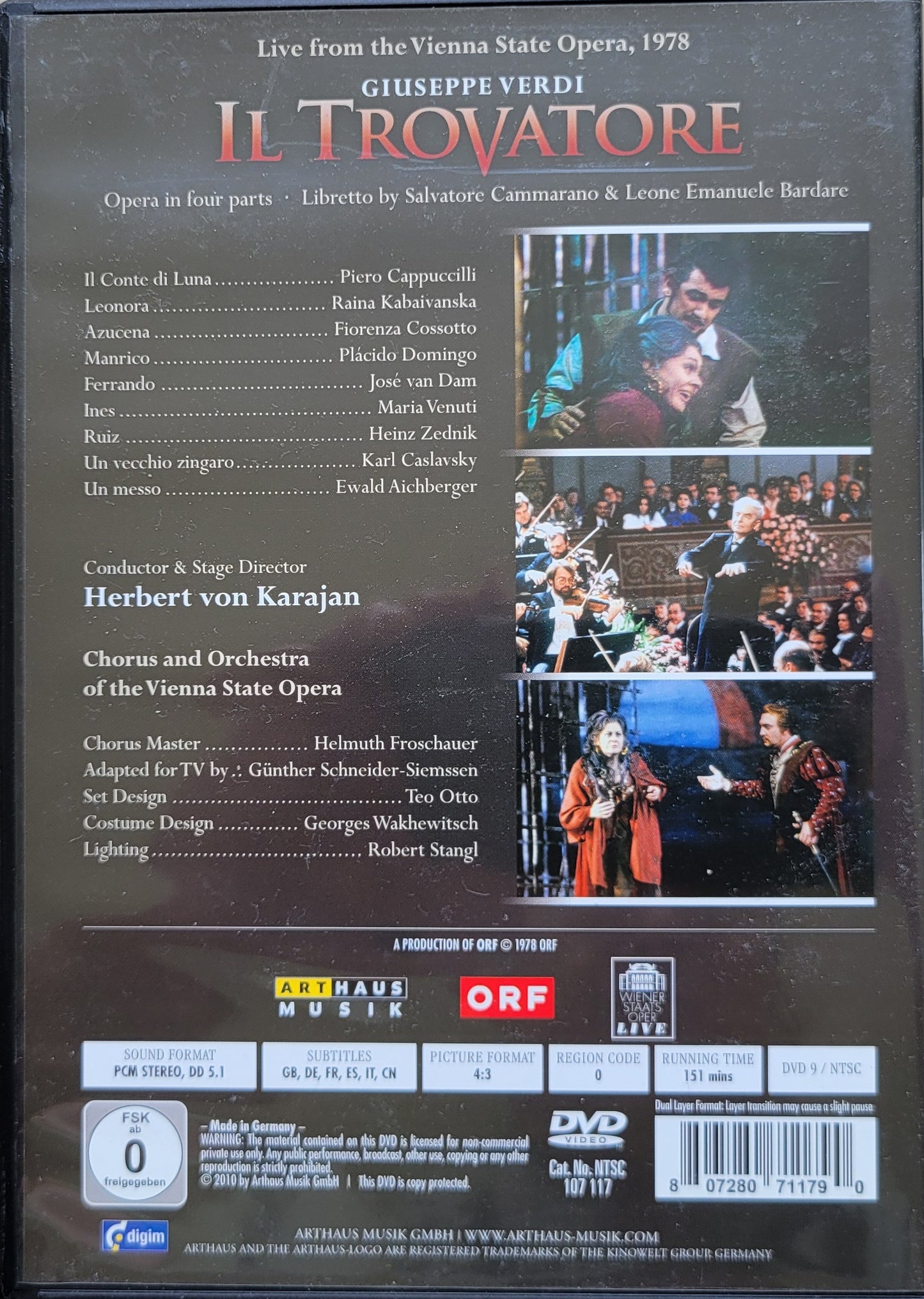 DVD - Giuseppe Verdi: Il Trovatore (Opera)