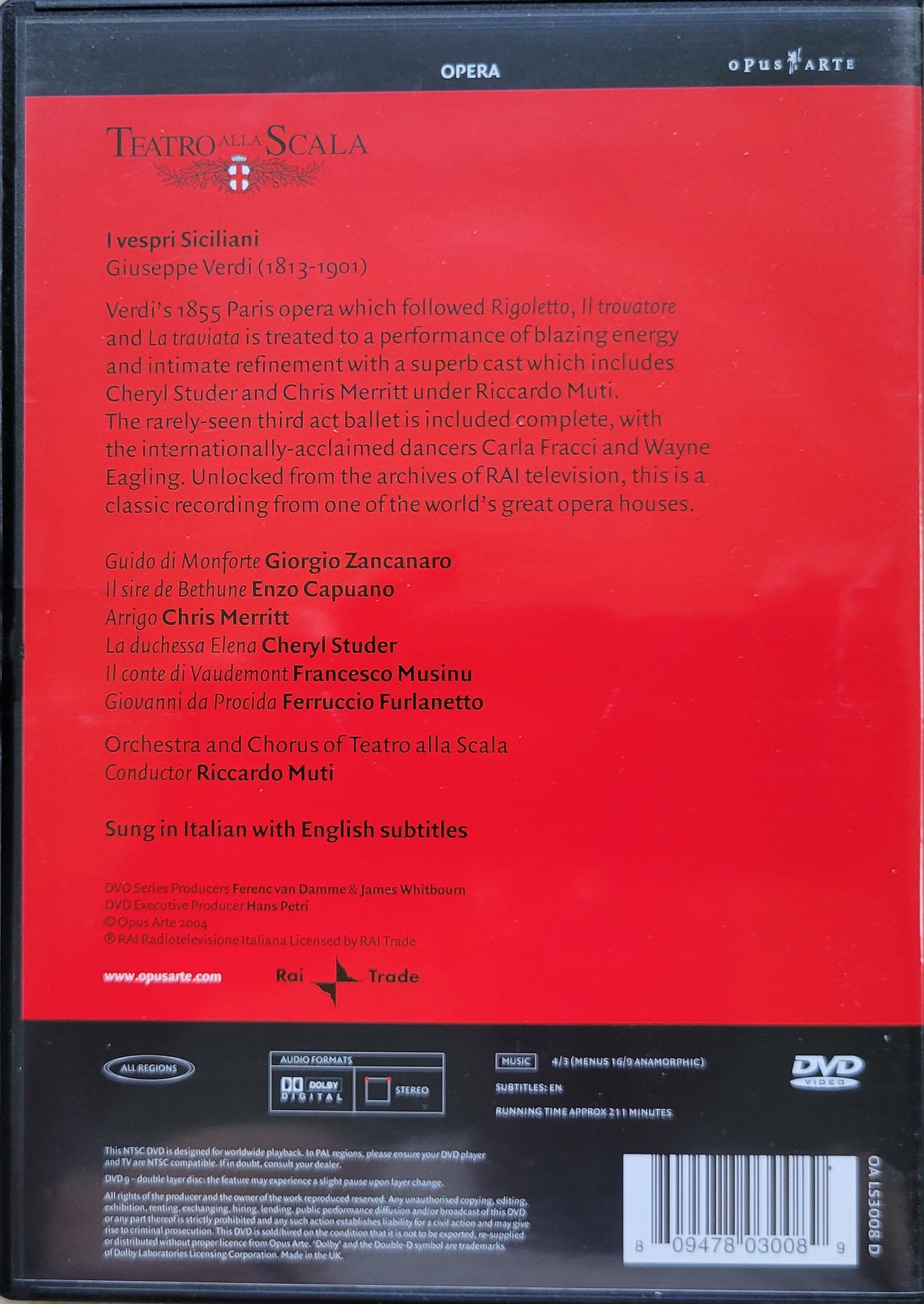 DVD - Verdi: I Vespri Siciliani (Opera)