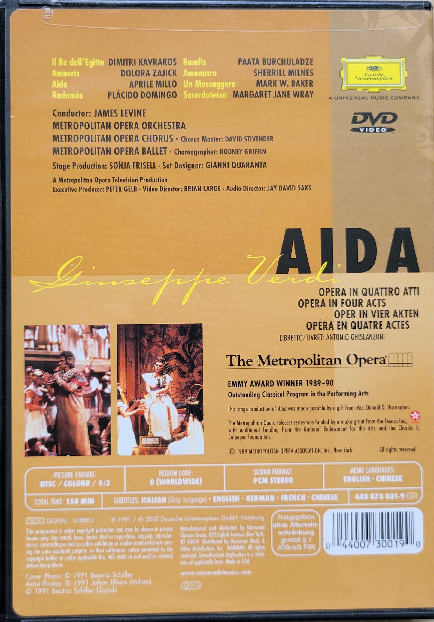 DVD - Verdi: Aida, The Met (Opera)