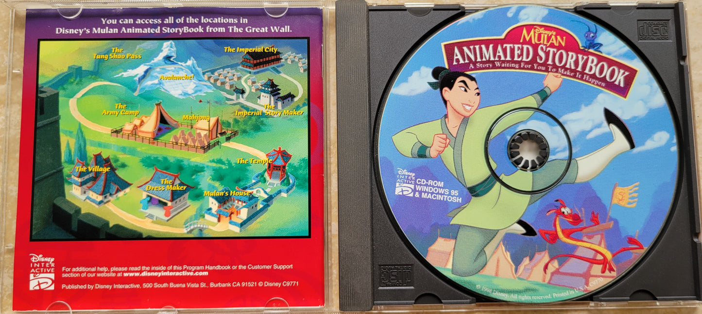Vintage CD - Disney's Mulan Animated Story Book