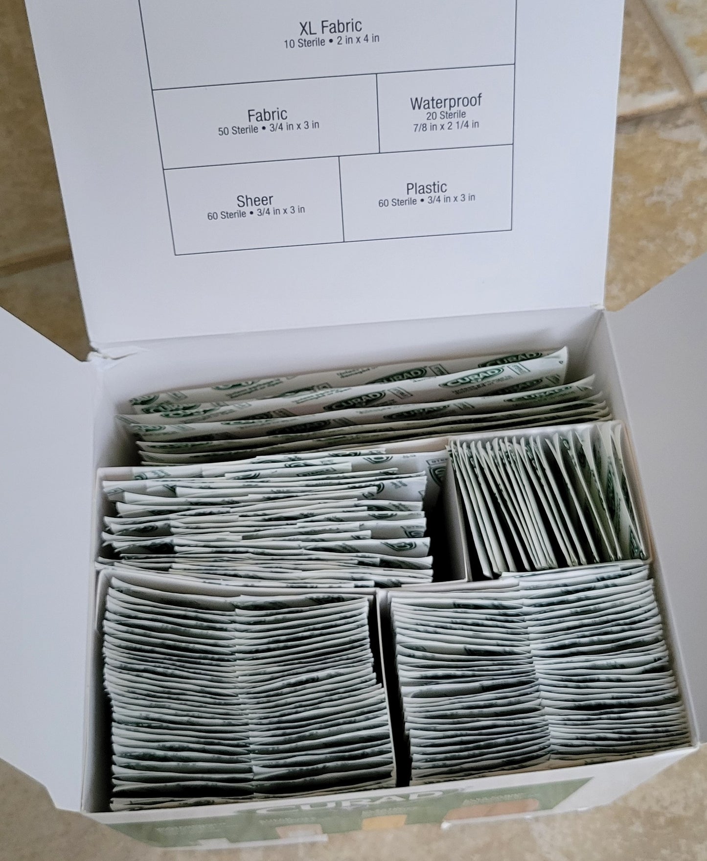 CURAD - 200 Variety Pack Assorted Bandages