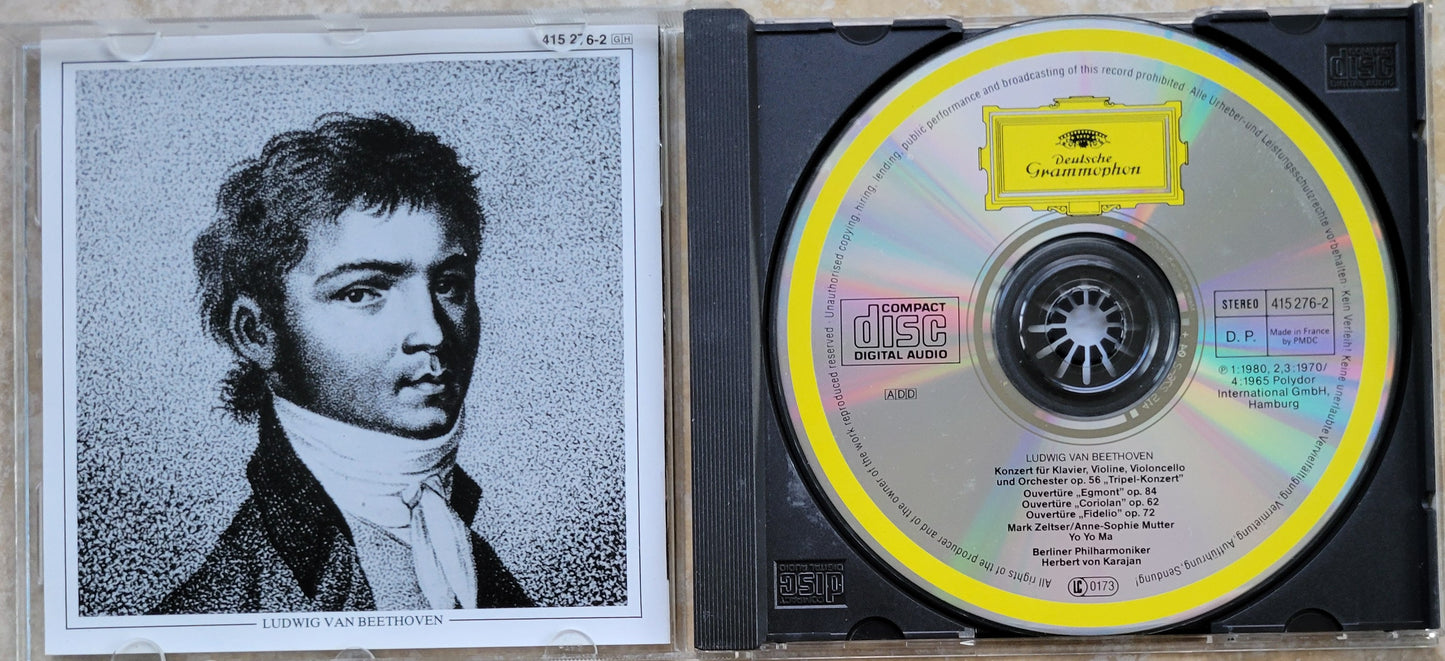 2. Music CD - Beethoven: Triple Concerto, Egmont, Coriolan, Fidelio, 1980