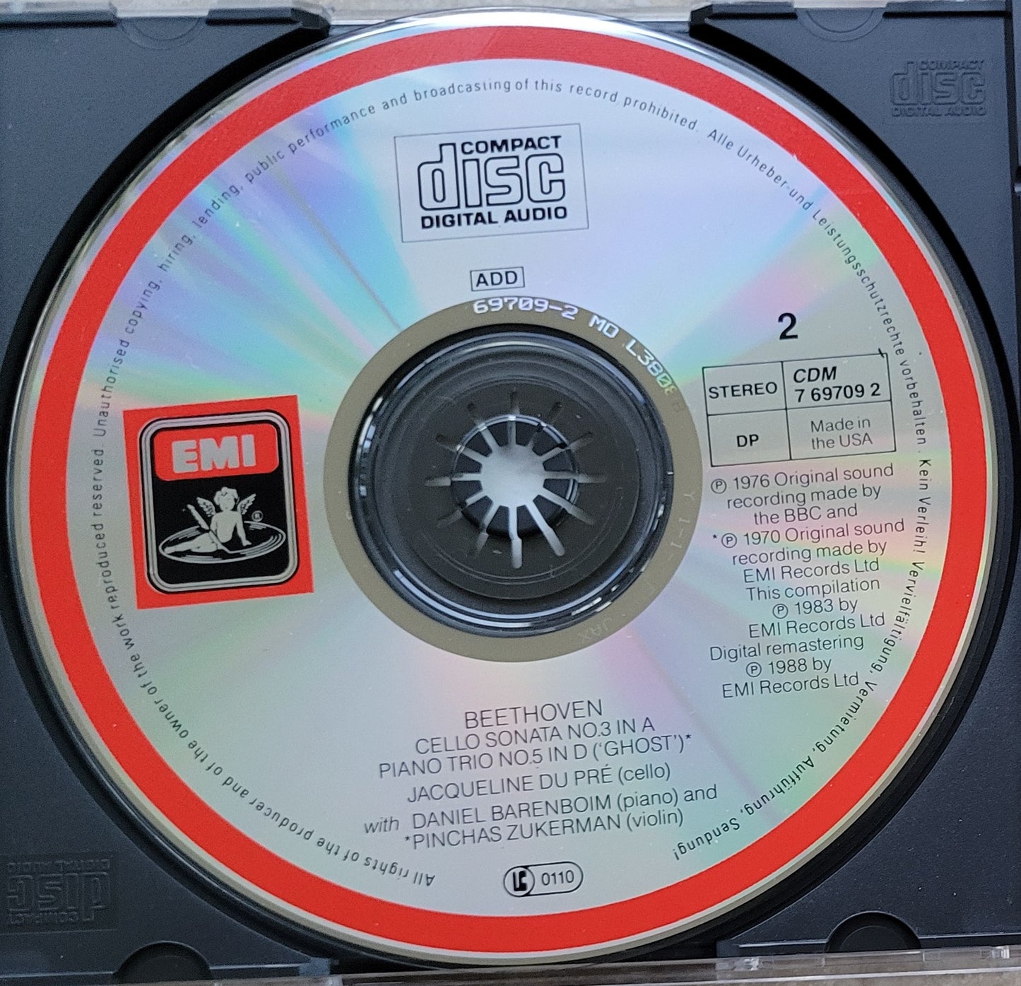 2. Music CD - Jacqueline Du Pre, Impressions, 2 CDs, 1988