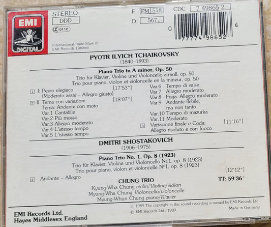 2. Music CD - Tchaikovsky & Shostakovich: Piano Trios, Chung Trio, 1989