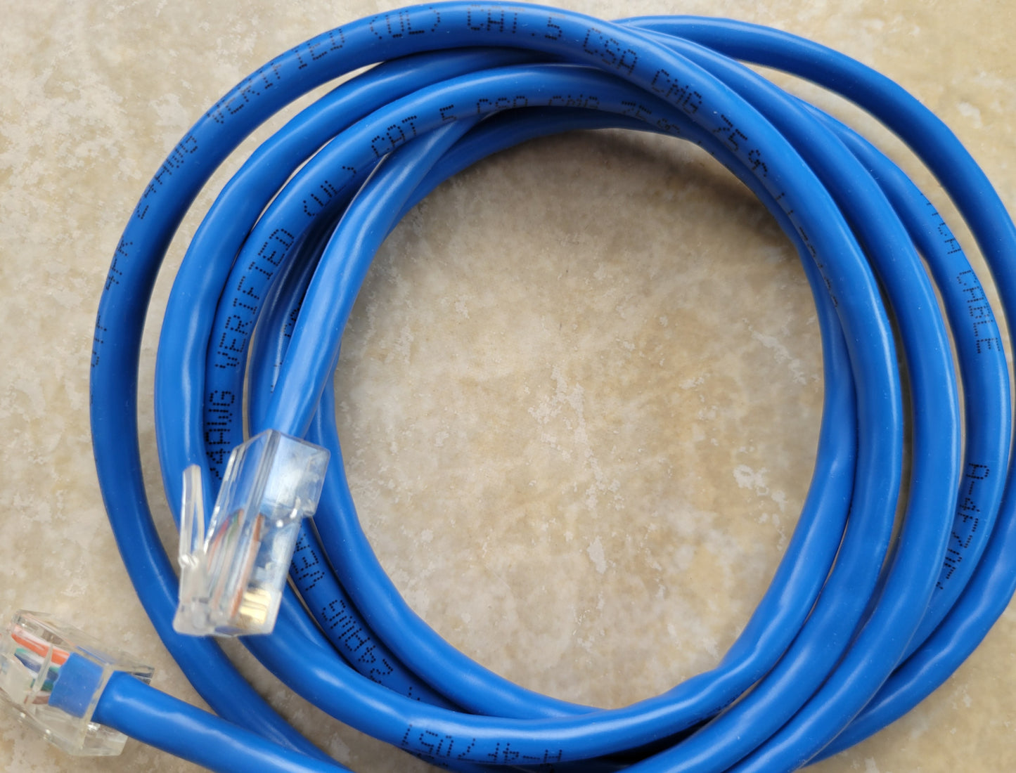 CAT5 RJ45 Ethernet LAN Network Patch Cable, 6 Feet, Blue