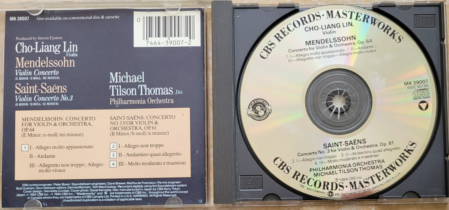 2. Music CD - Mendelssohn: Violin Concerto, Cho Liang Lin, 1984