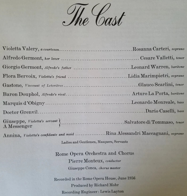 3. LP Record - Giuseppe Verdi: La Traviata (Opera)