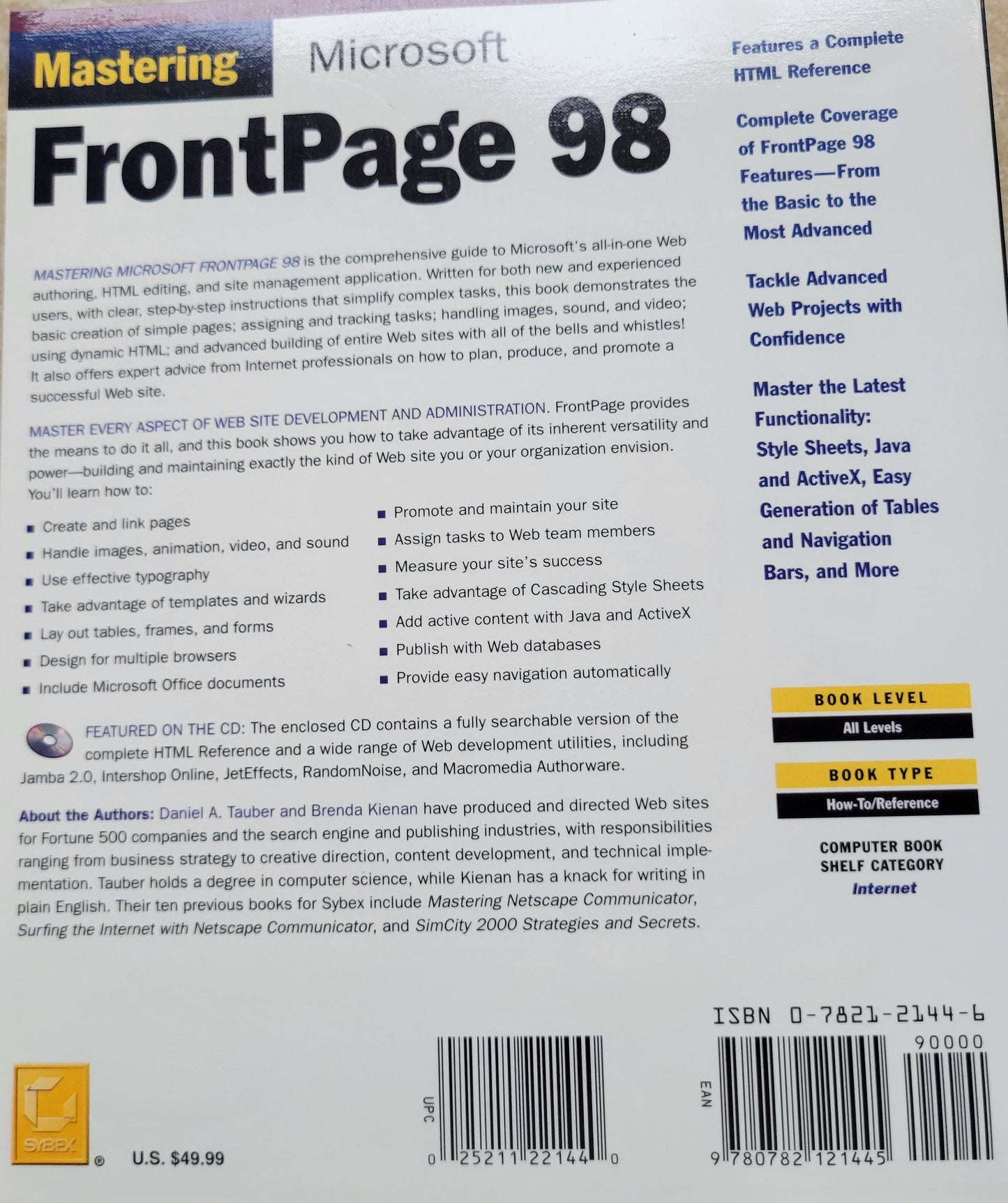 Vintage - Mastering Microsoft FrontPage 98