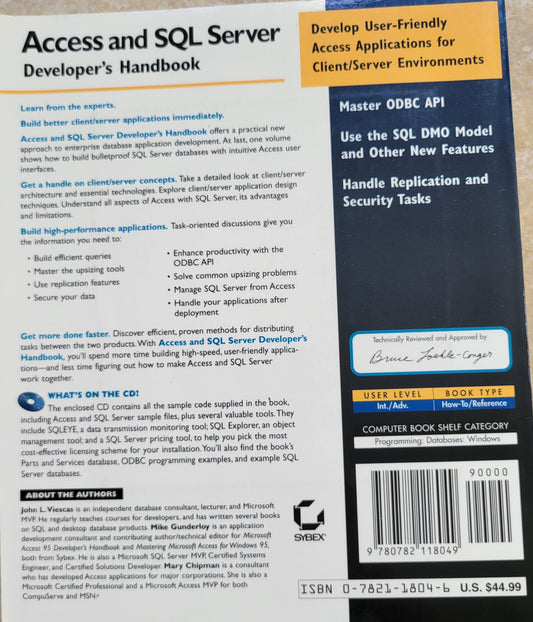 Access and SQL Server Developer's Handbook