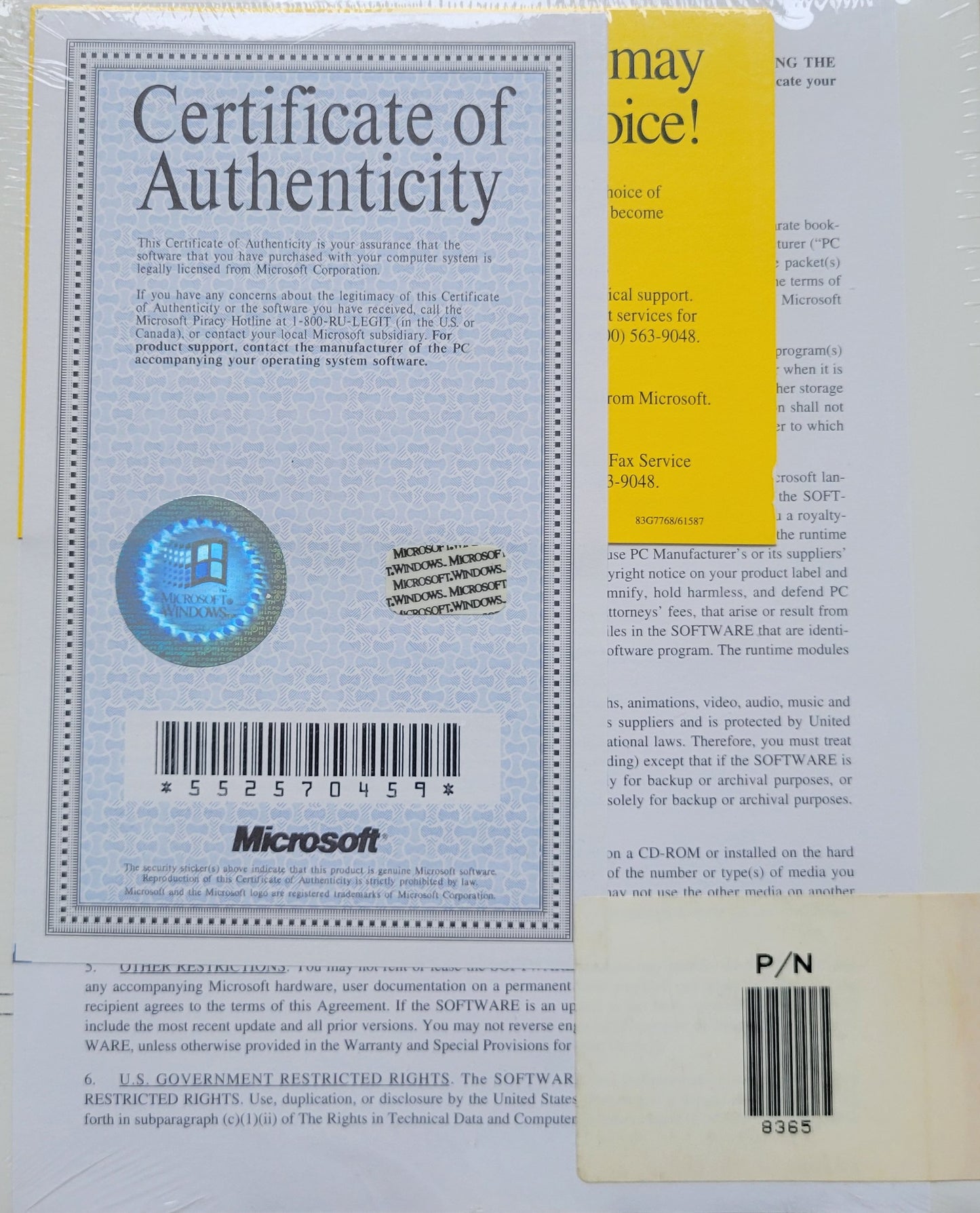 Vintage - Microsoft Windows for WorkGroups Users Guide (Sealed)