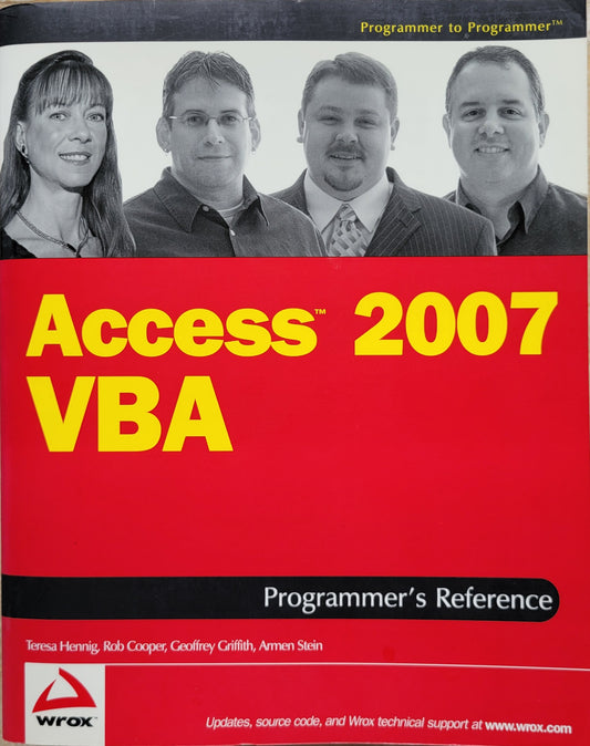 Access 2007 VBA Programmer's Reference
