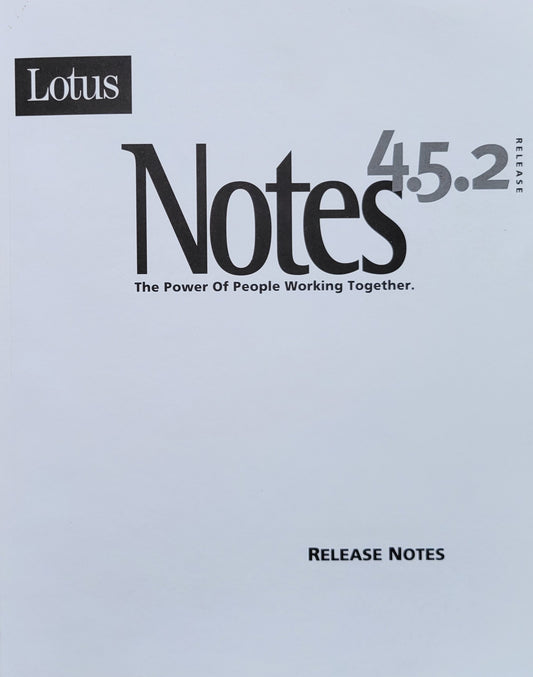 Vintage - Lotus Notes, 4.5.2 Release - Paperback