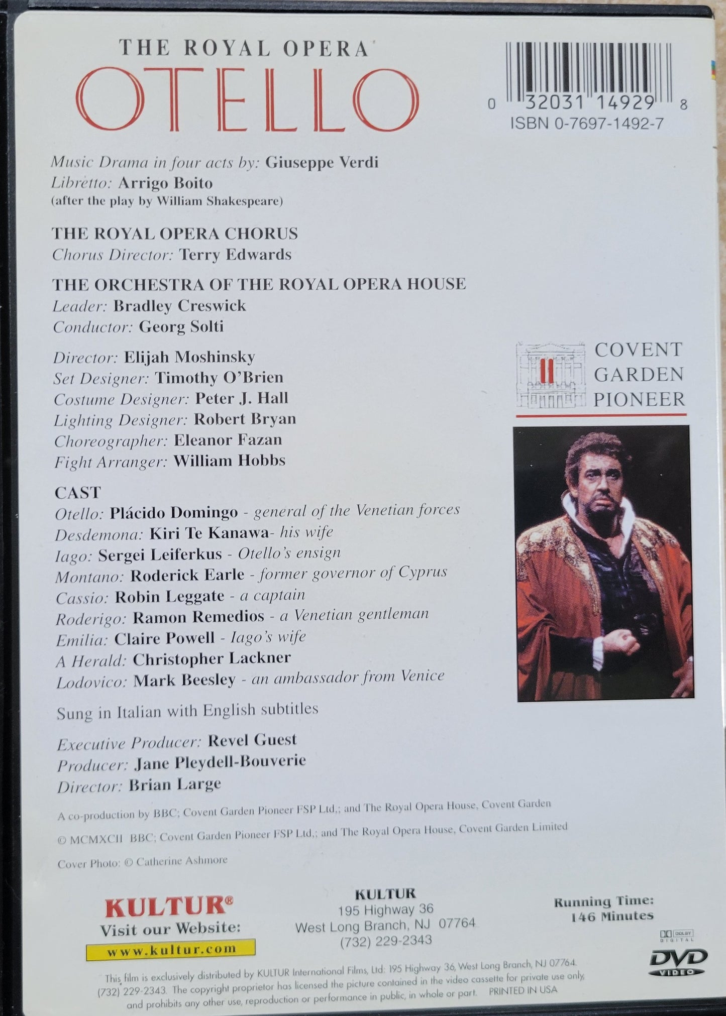 9. DVD - Giuseppe Verdi: Otello (Opera)