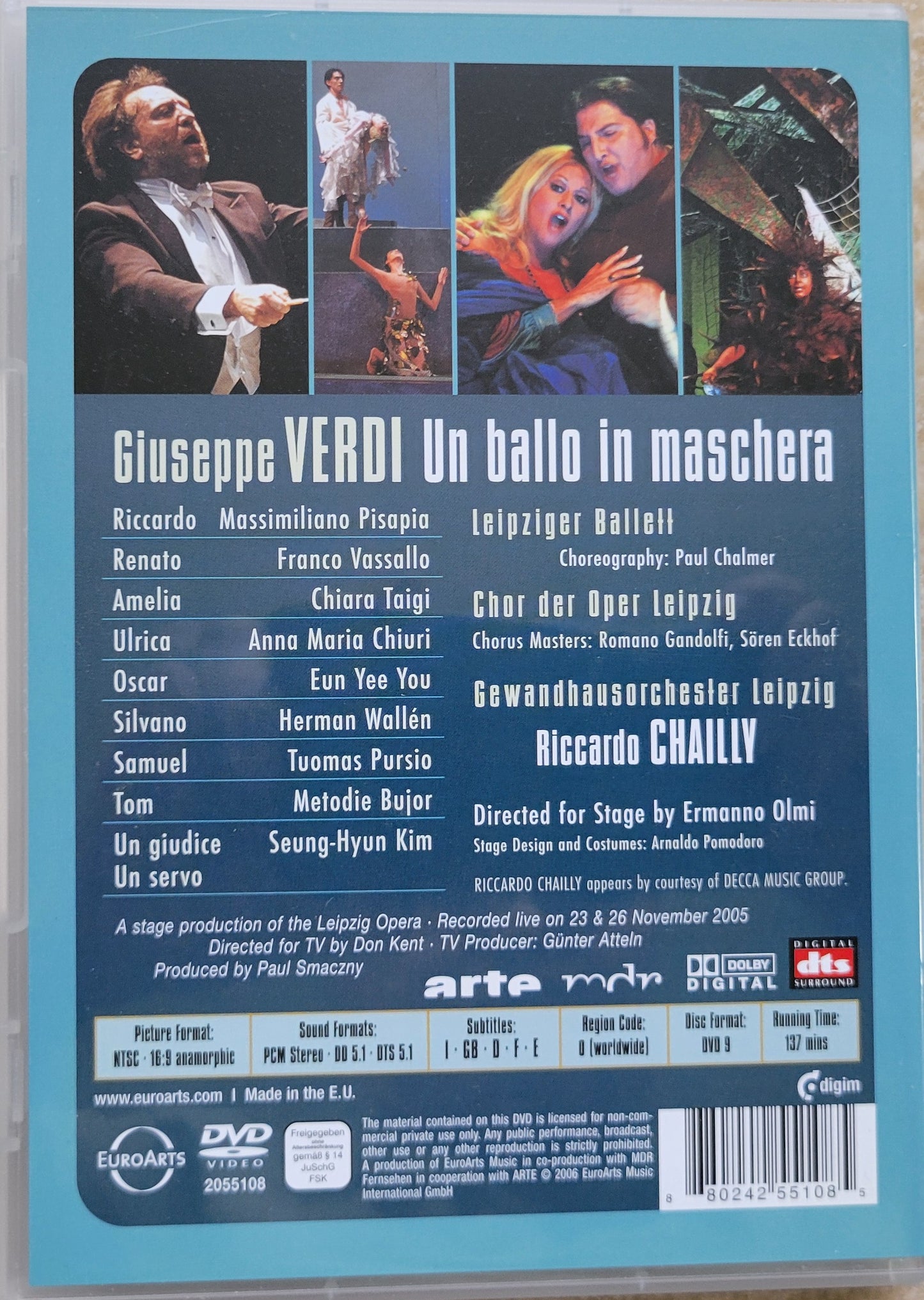 9. DVD - Giuseppe Verdi: Un Ballo in Maschera (Opera)