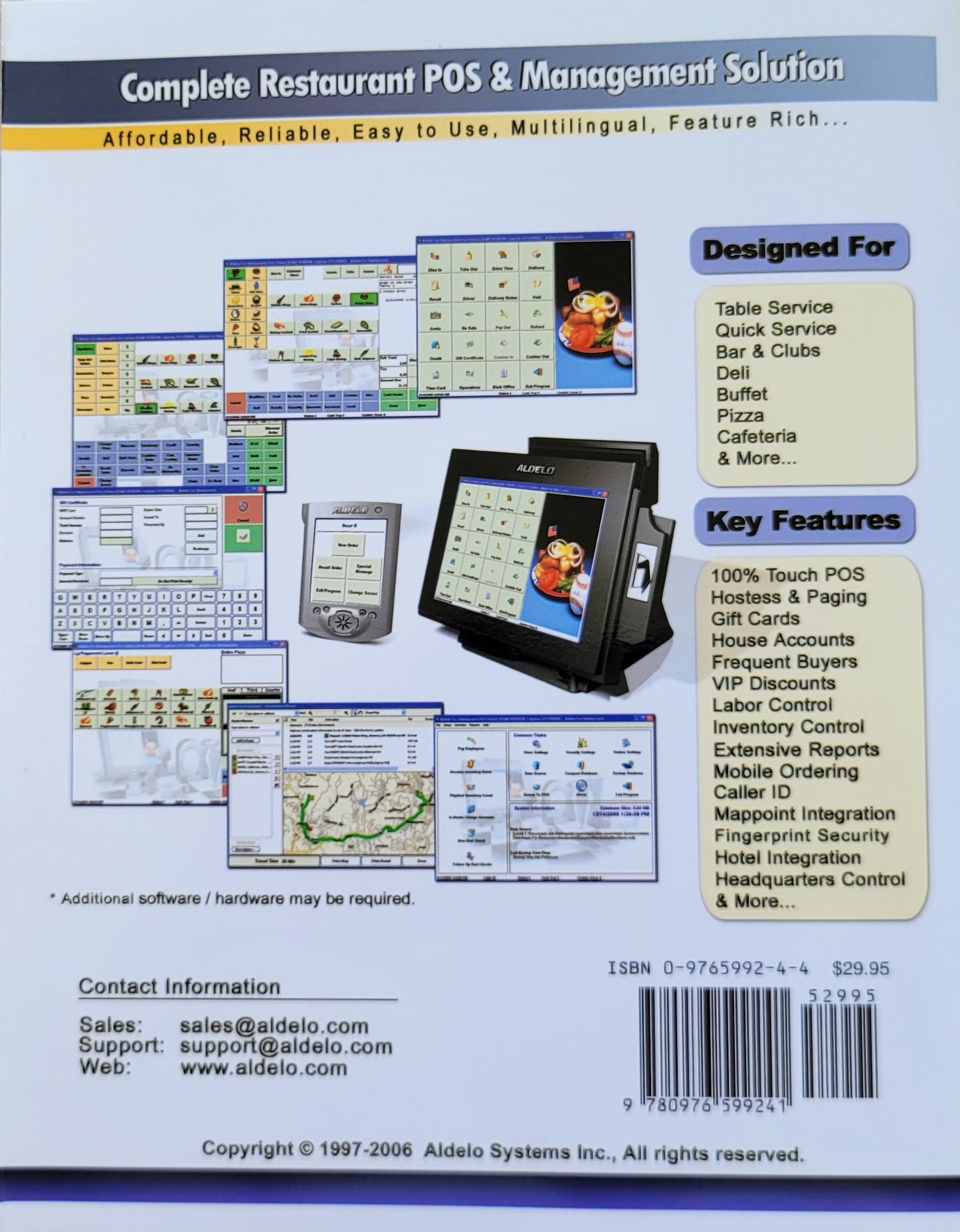 Vintage - Aldelo For Restaurants User Manual