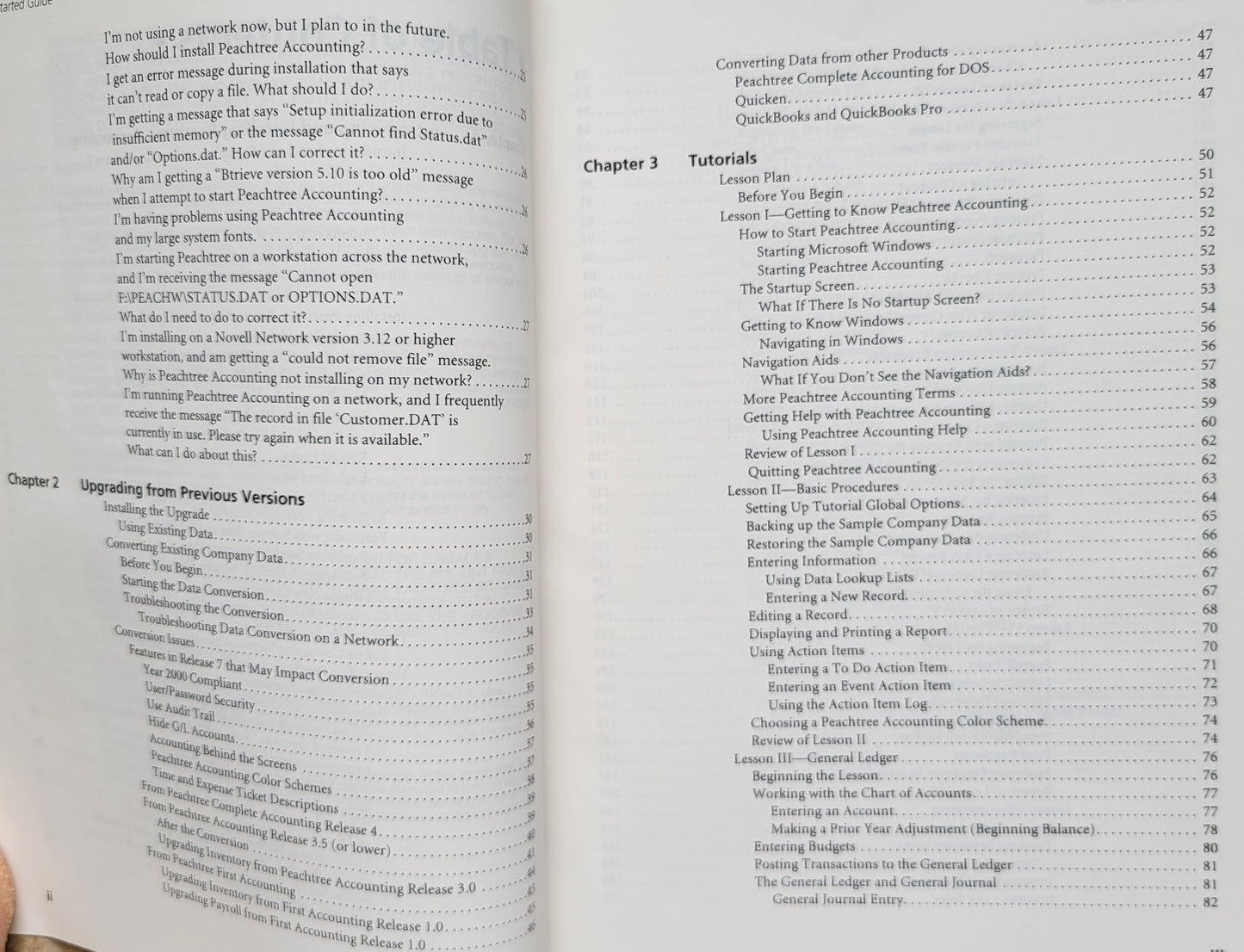 Vintage - Getting Started Guide For Peachtree Complete Accounting Release 7.0