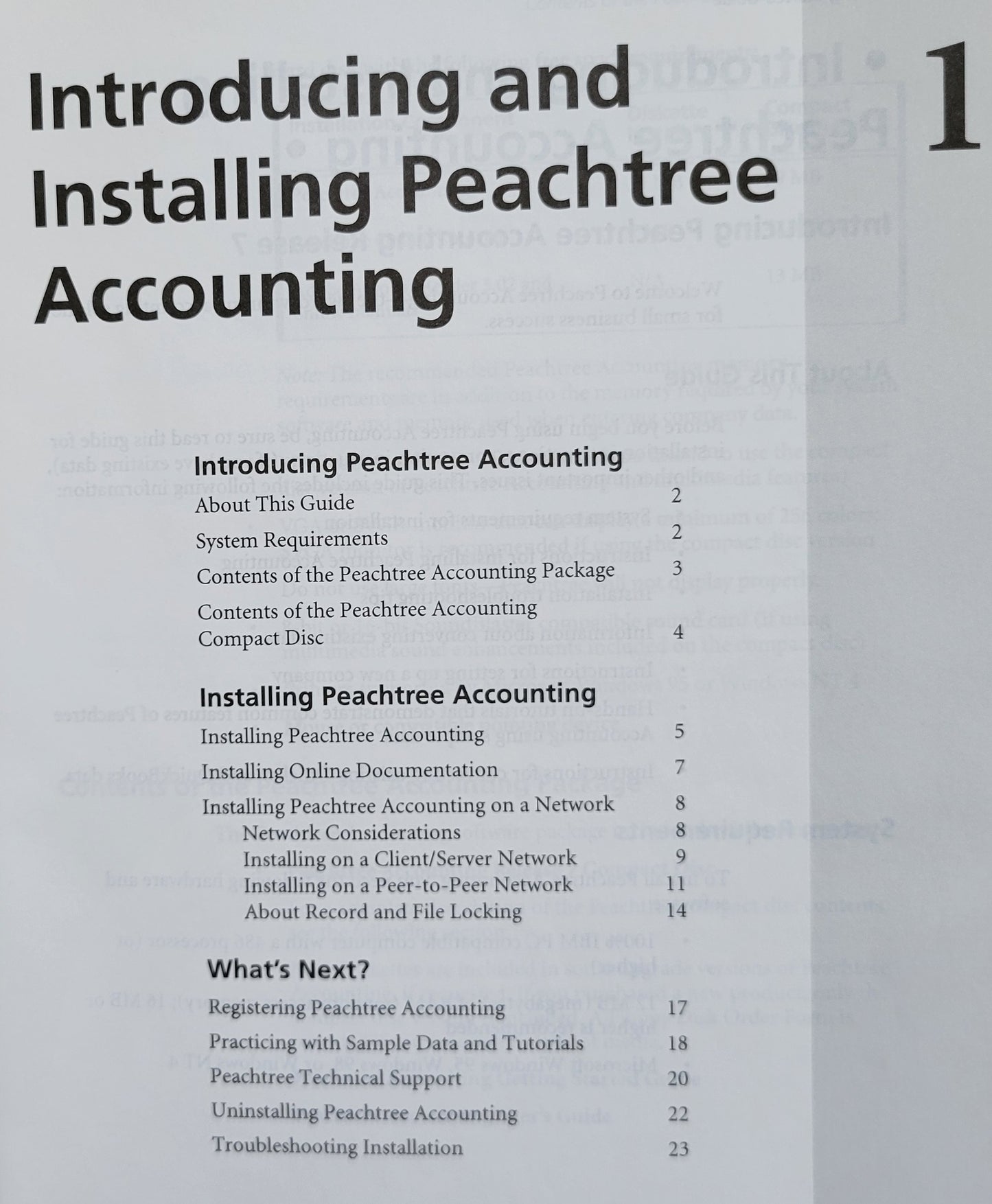 Vintage - Getting Started Guide For Peachtree Accounting 7.0