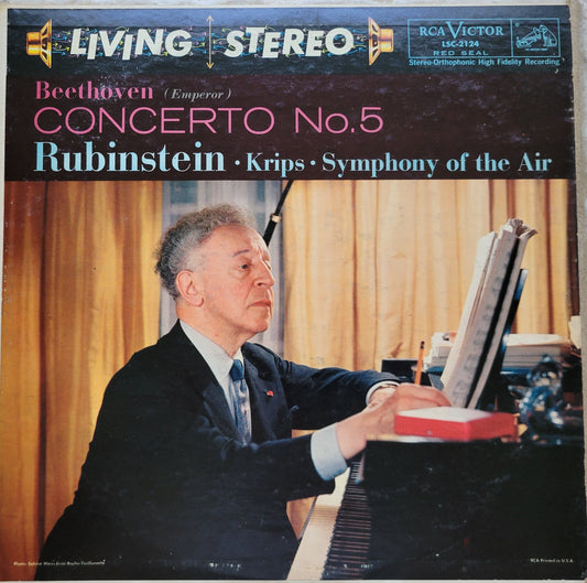 LP Record - Beethoven Piano Concerto No. 5 by Rubinstein