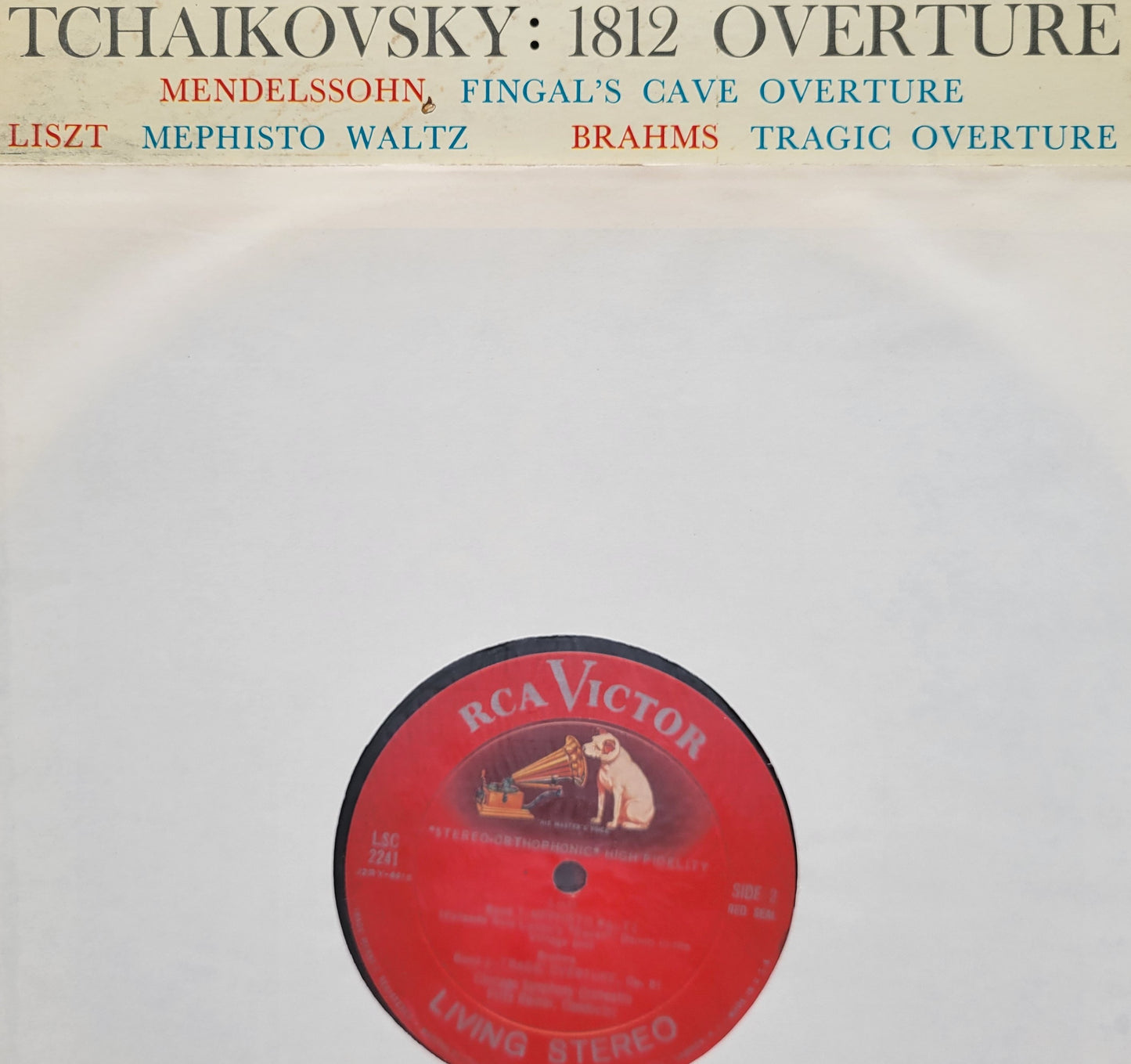 8. LP Record - Tchaikovsky: 1812 Overture and Mendelssohn: Fingal's Cave Overture