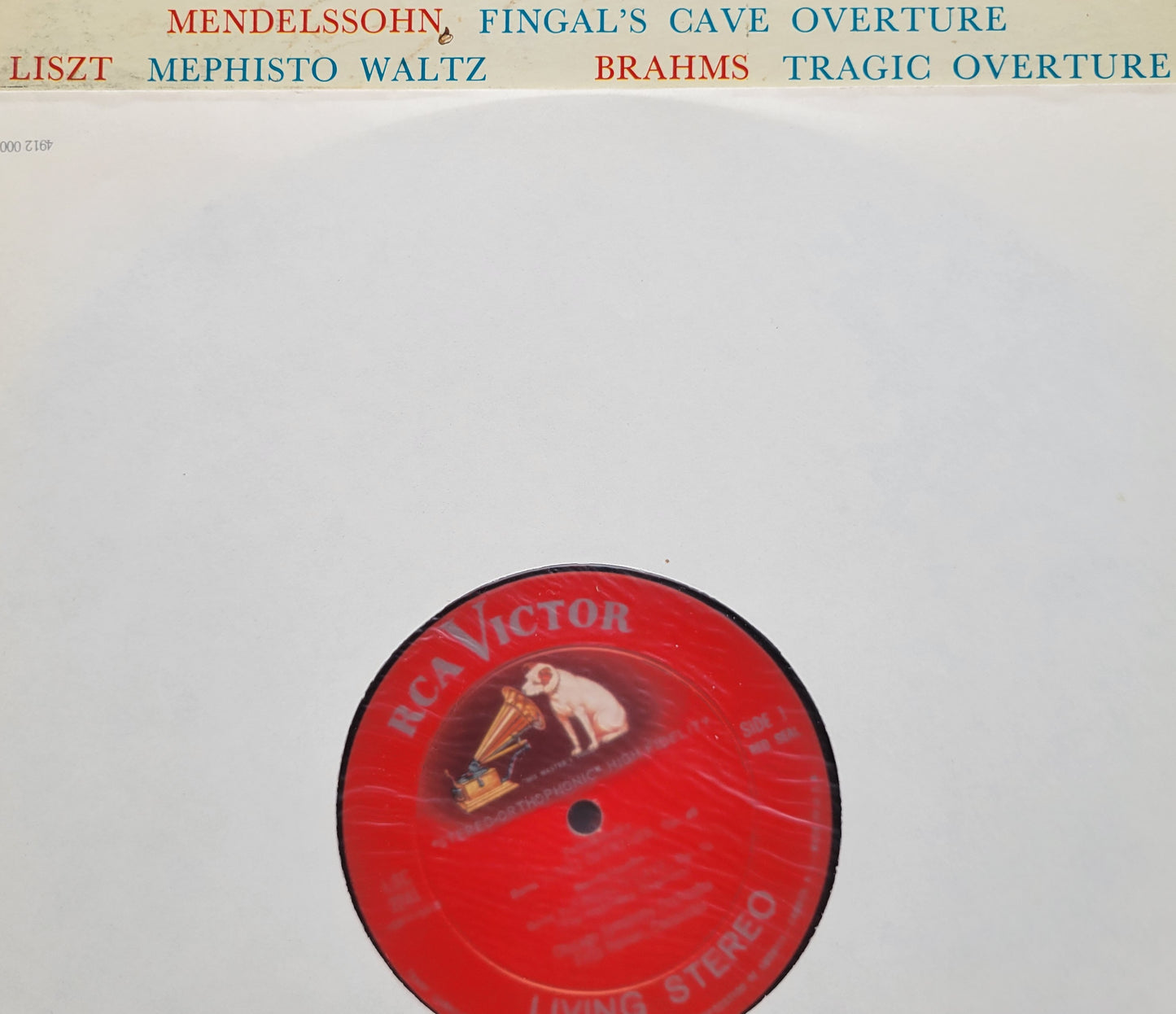 8. LP Record - Tchaikovsky: 1812 Overture and Mendelssohn: Fingal's Cave Overture