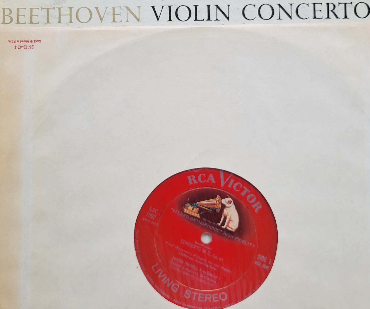 LP Record - Beethoven: Violin Concerto