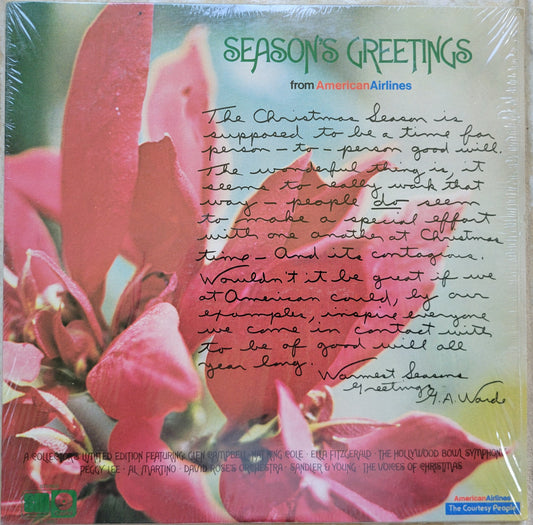 LP Record - Season's Greetings from American Airlines, Limited Edition
