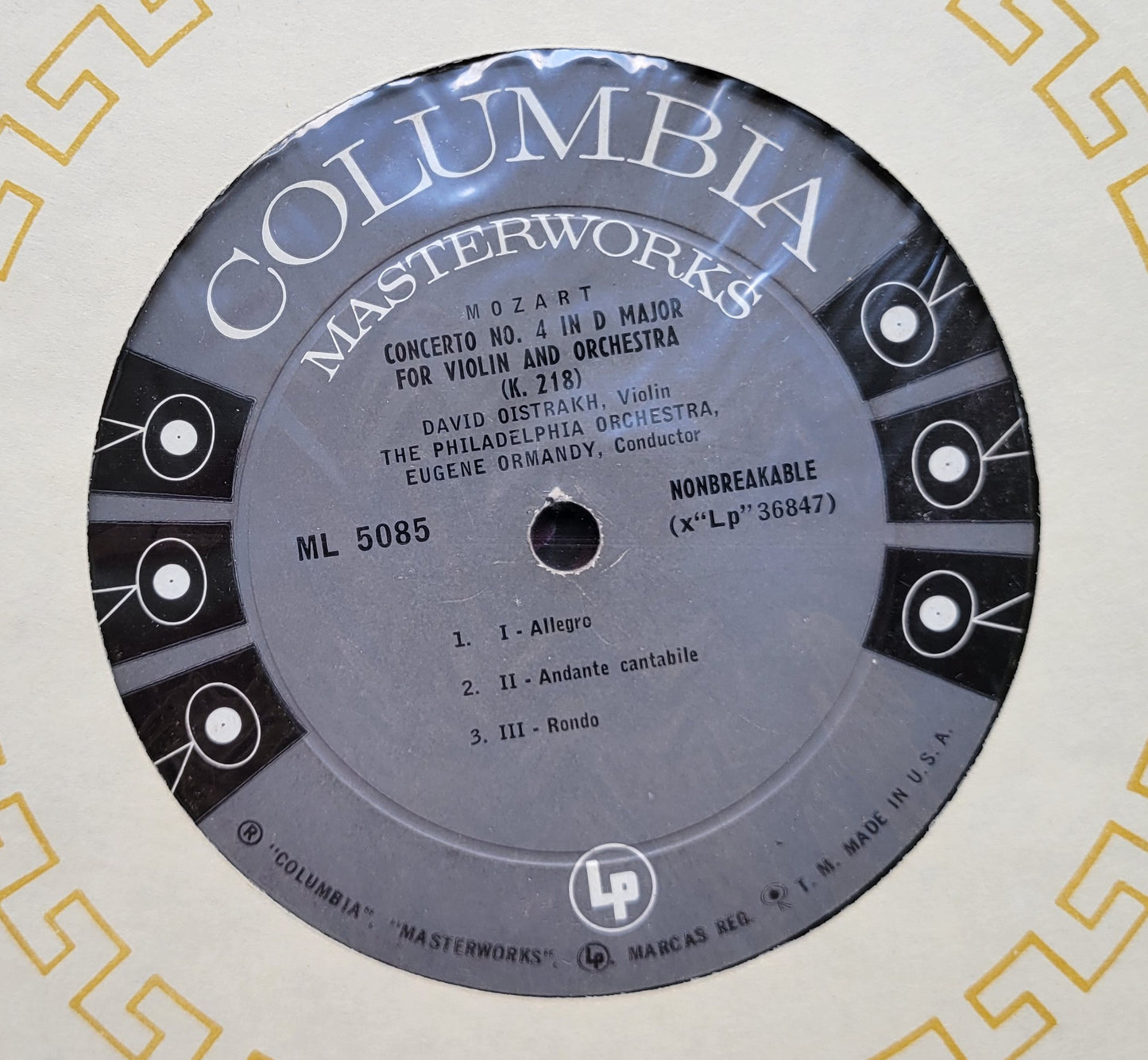 LP Record - Mendelssohn: Violin Concerto, Mozart: Violin Concerto No. 4