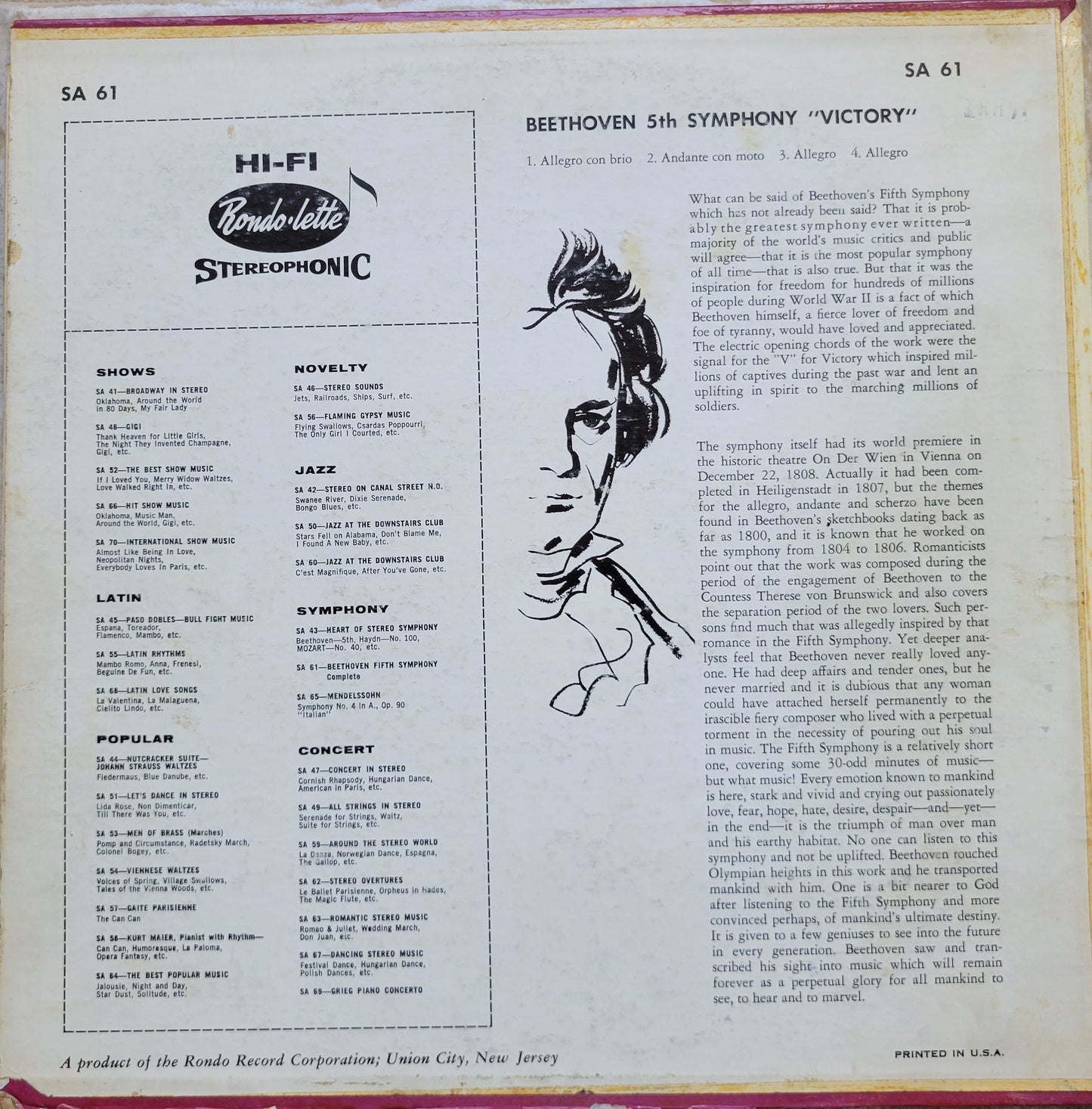 LP Record - Beethoven: Fifth Symphony ("Victory")