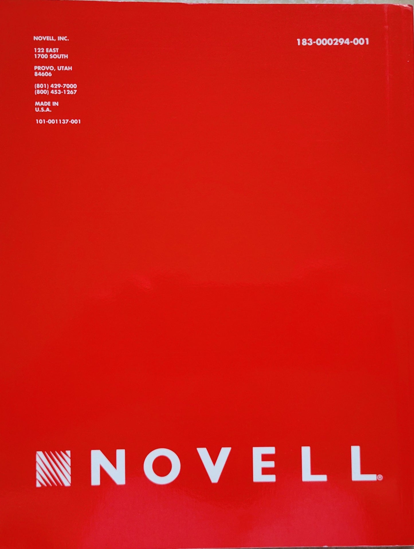 Vintage - NOVELL Netware Version 3.11 Concepts