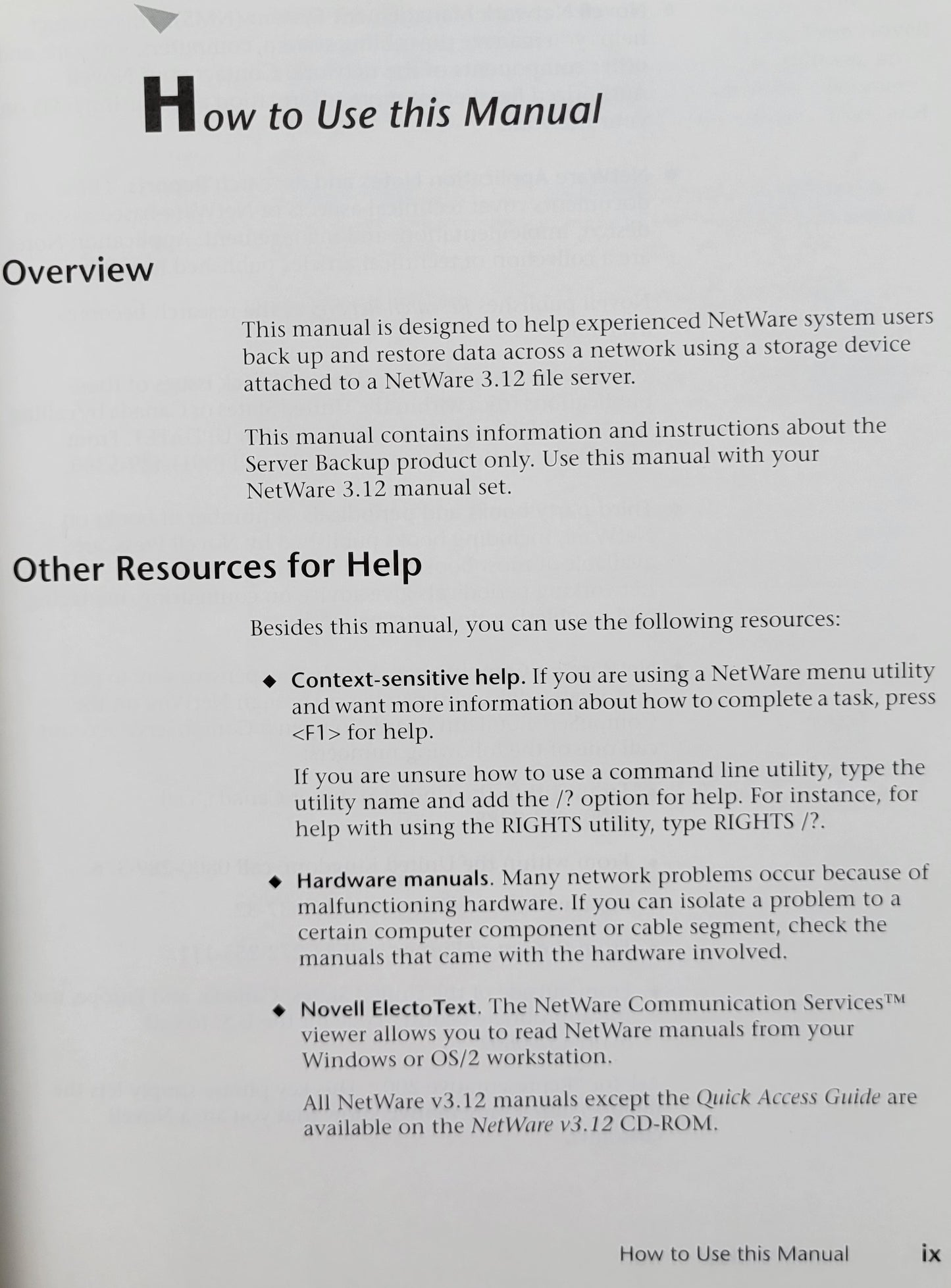 Vintage - NOVELL Netware 3.12 Server Backup
