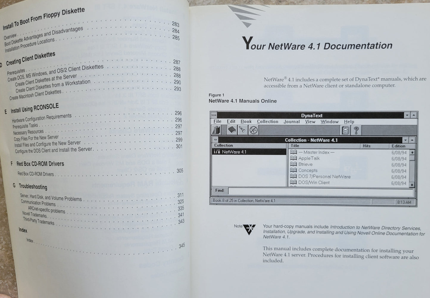 Vintage - NOVELL NetWare Installation, Version 4