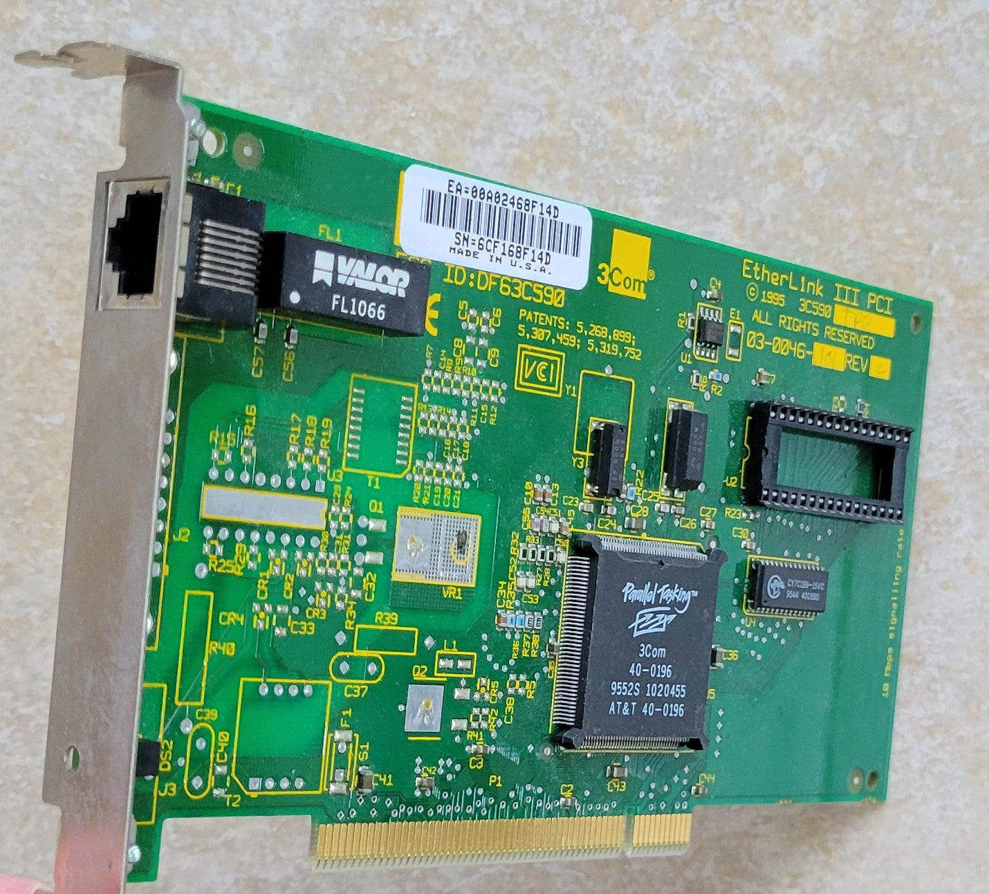 3Com EtherLink III PCI Network PCI Adapter, 3C590 TPO