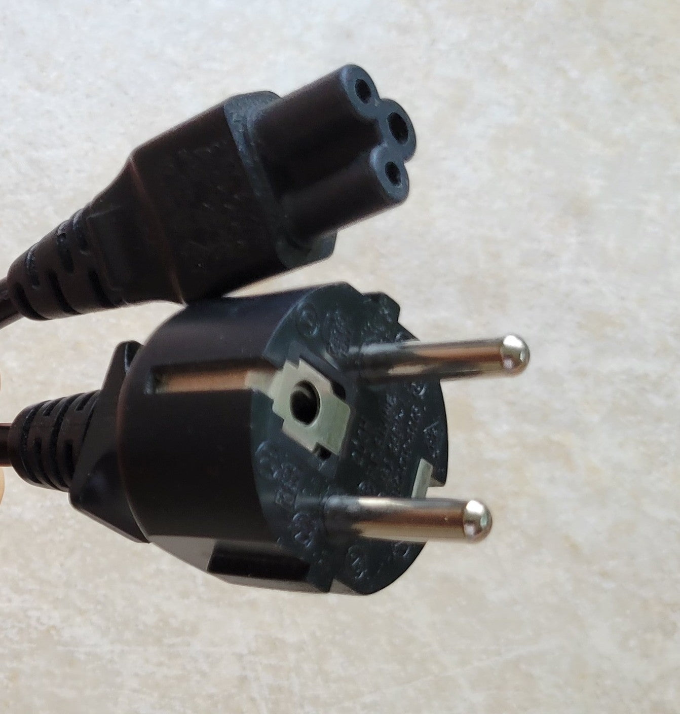 AC 3 Prong Power Cord, 2 Feet 16A and 250V
