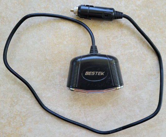 BESTEK 150W 2-Socket Car Cigarette Lighter Splitter Power Adapter