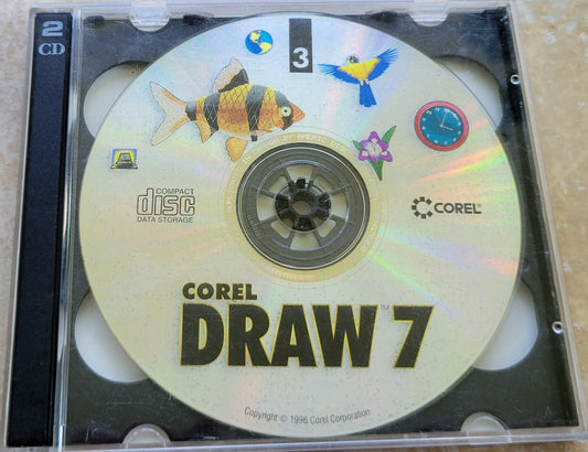 Vintage CD - COREL Draw 7, CD-ROM #3 Clipart