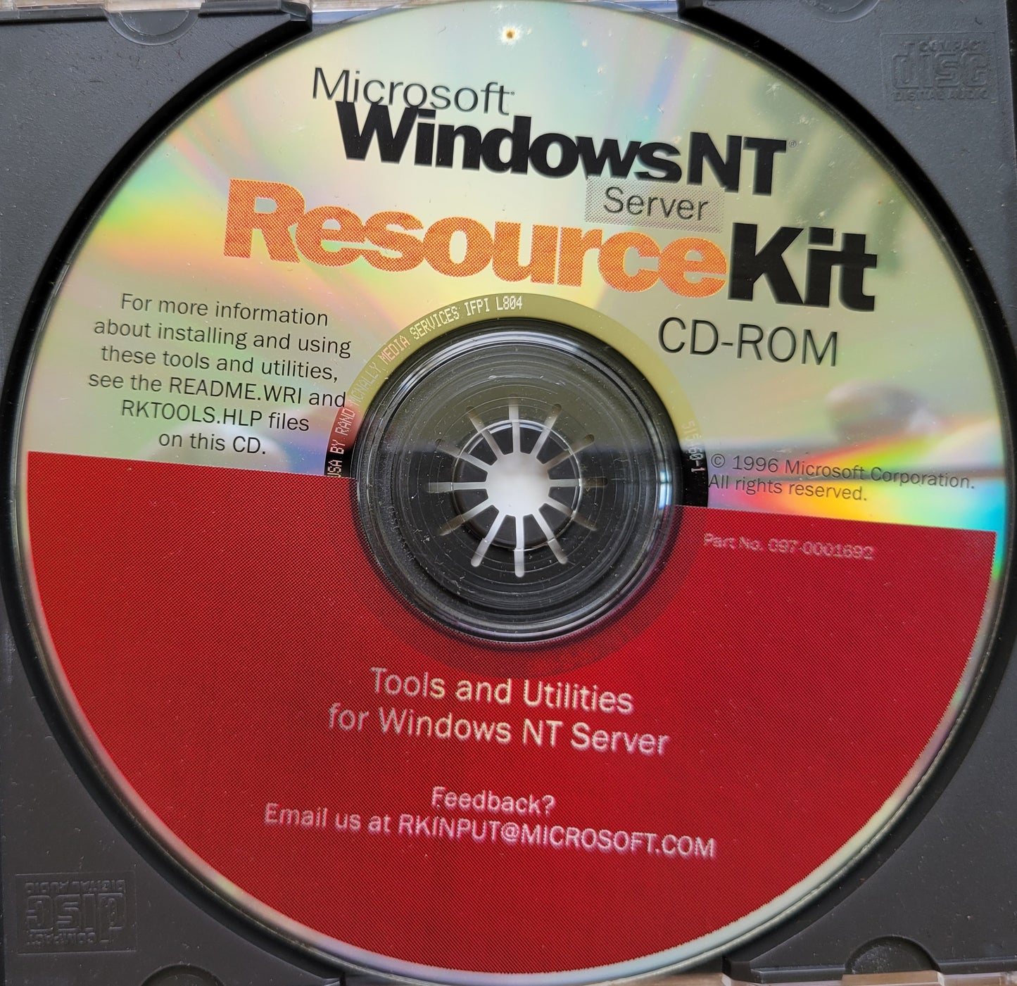 Vintage CD - Microsoft Windows NT Server Resource Kit