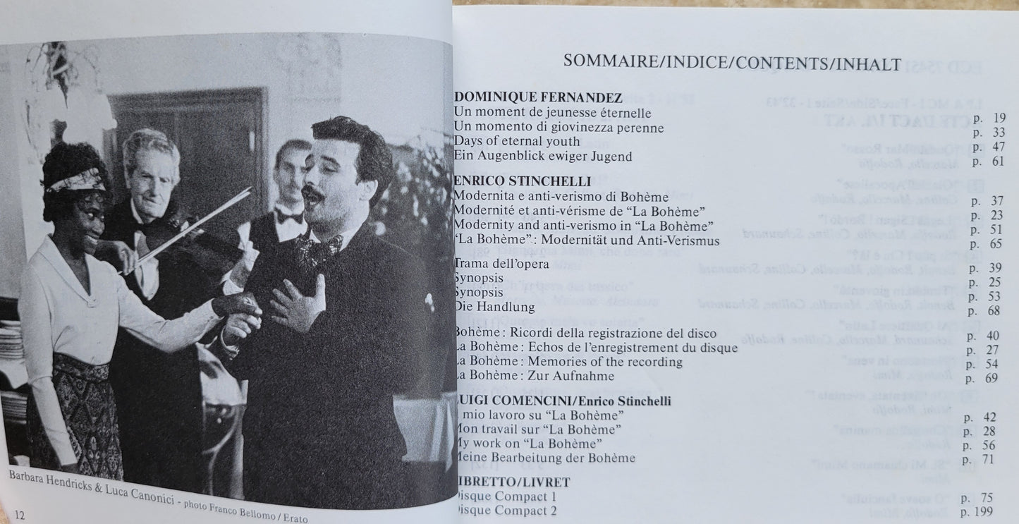 Book - Puccini: La Boheme Libretto (Opera)