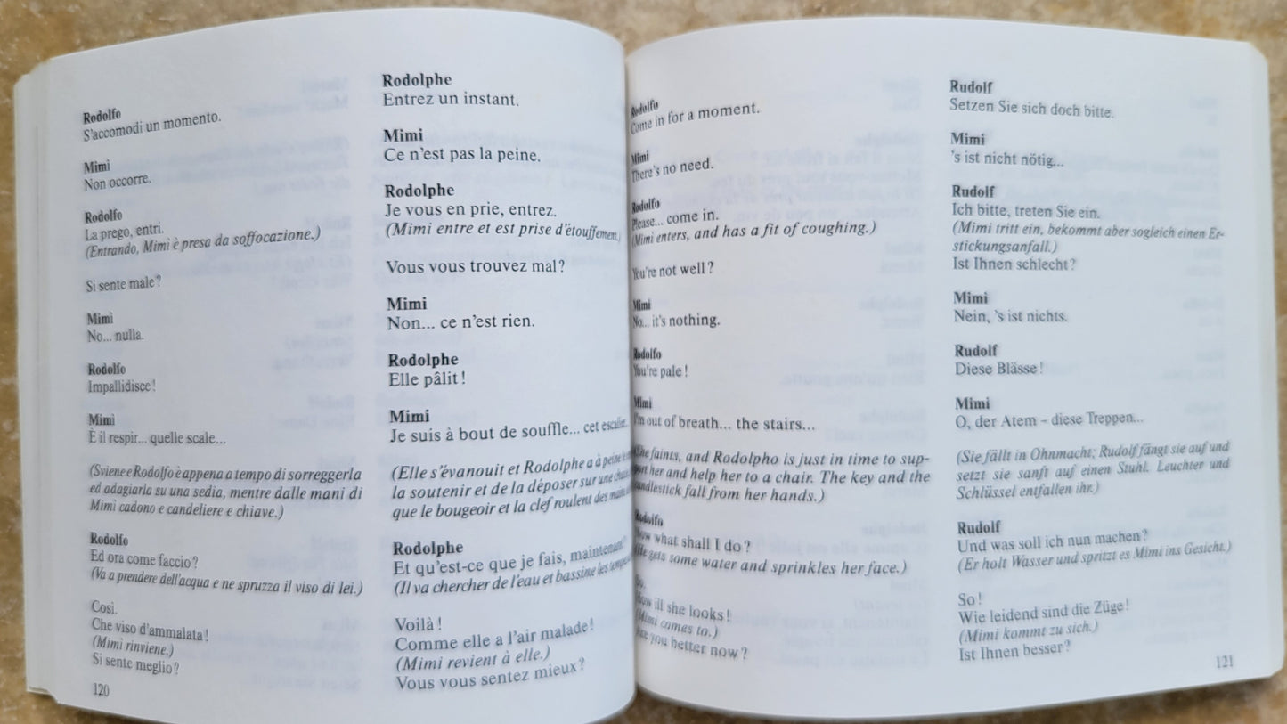 Book - Puccini: La Boheme Libretto (Opera)