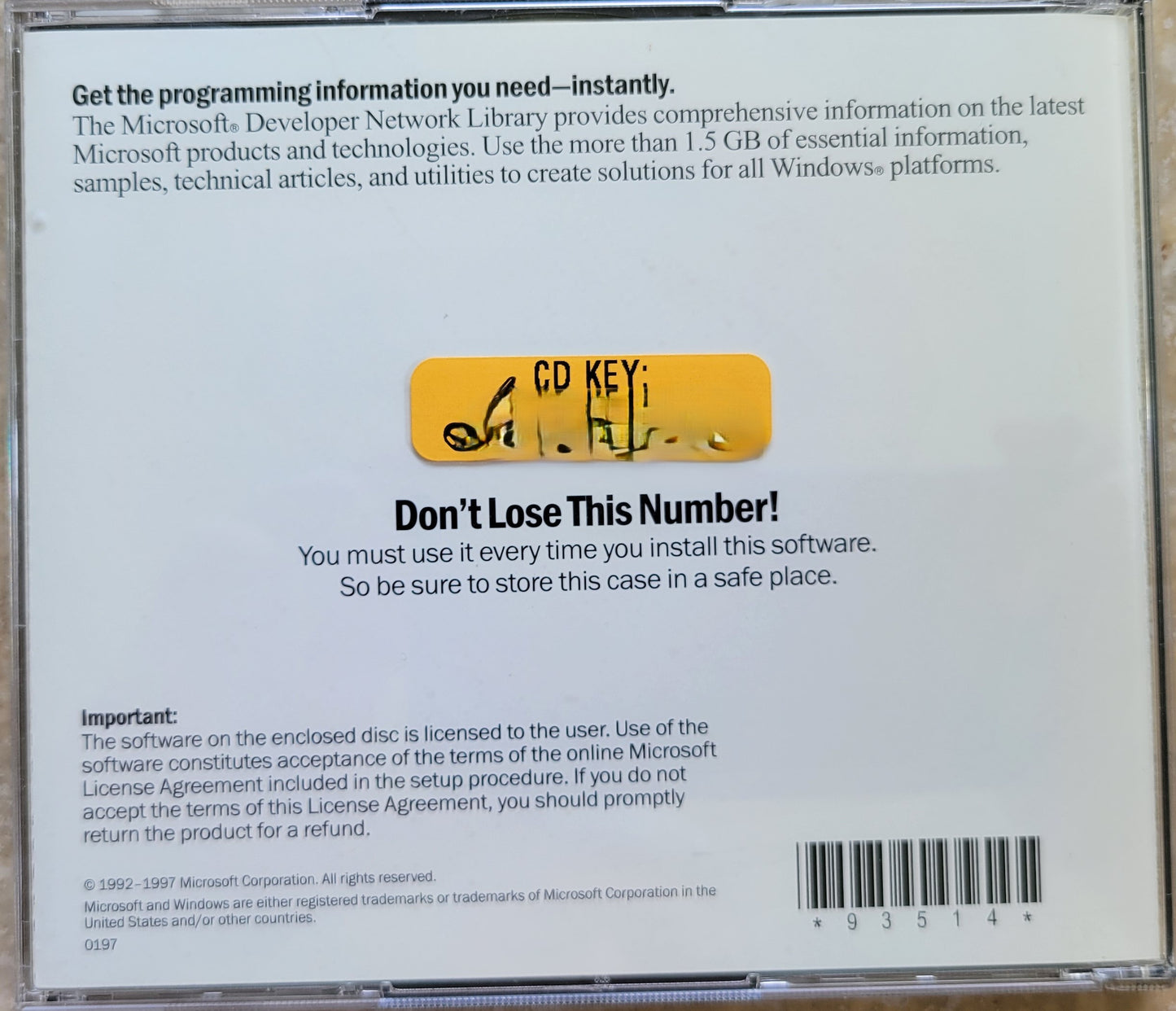 4. Vintage CD - Microsoft Developer Network, Software Library