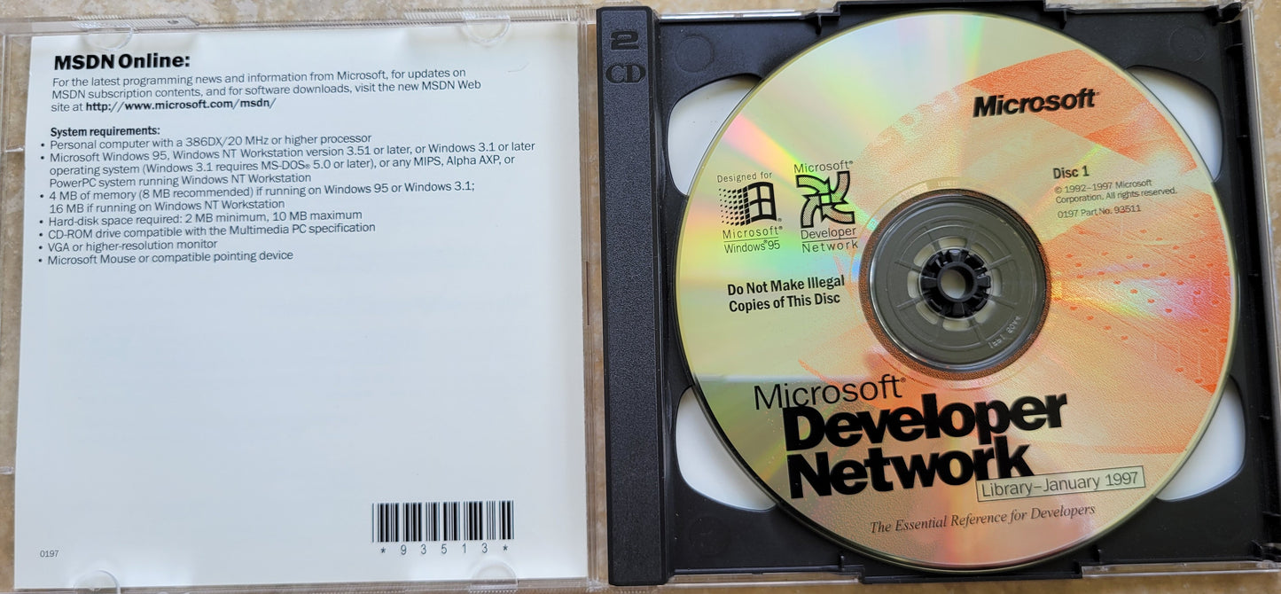 4. Vintage CD - Microsoft Developer Network, Software Library