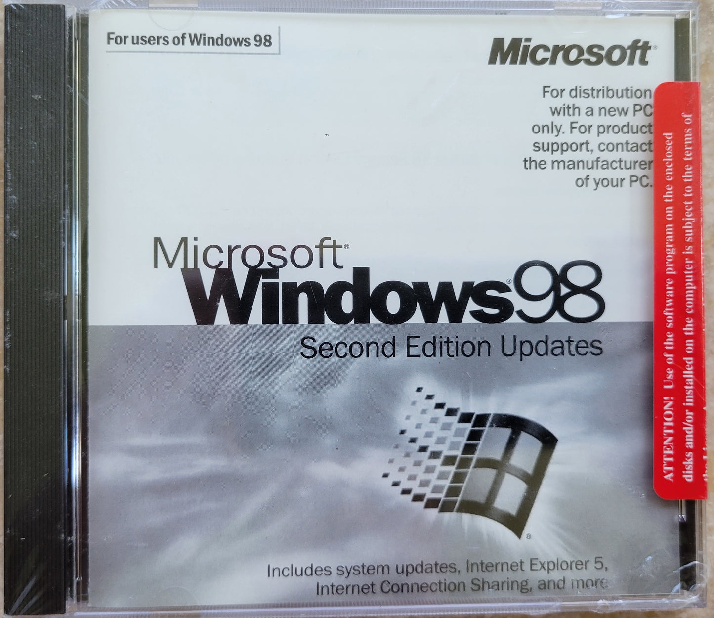 Vintage CD - Microsoft Windows 98 Second Edition Updates