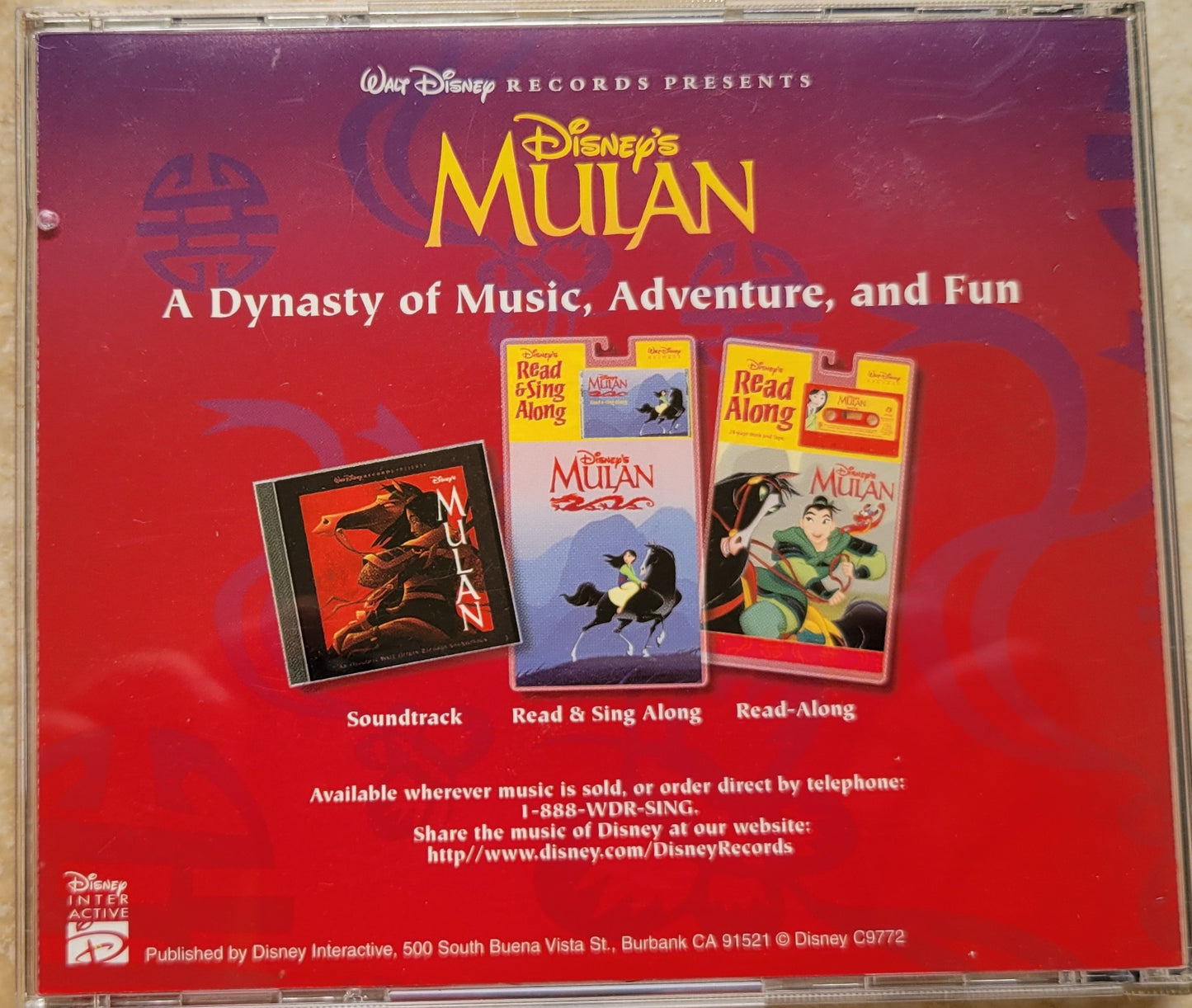 Vintage CD - Disney's Mulan Animated Story Book