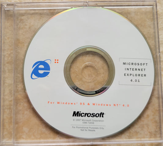 Vintage CD - Microsoft Internet Explorer, Version 4.01