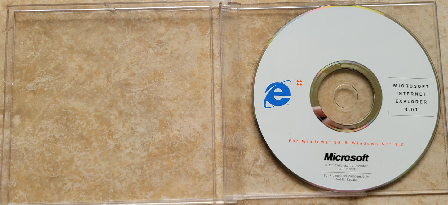 Vintage CD - Microsoft Internet Explorer, Version 4.01