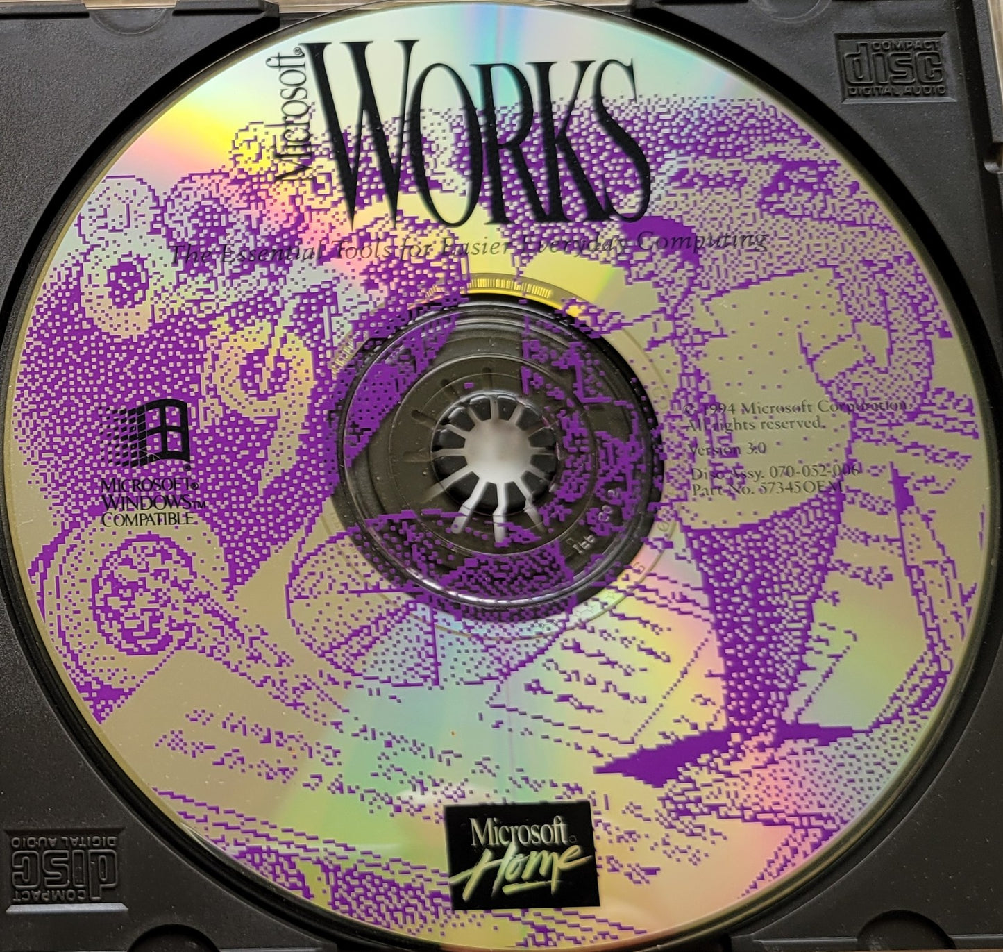5. Vintage CD - Microsoft Works, Part No. 57345OEM
