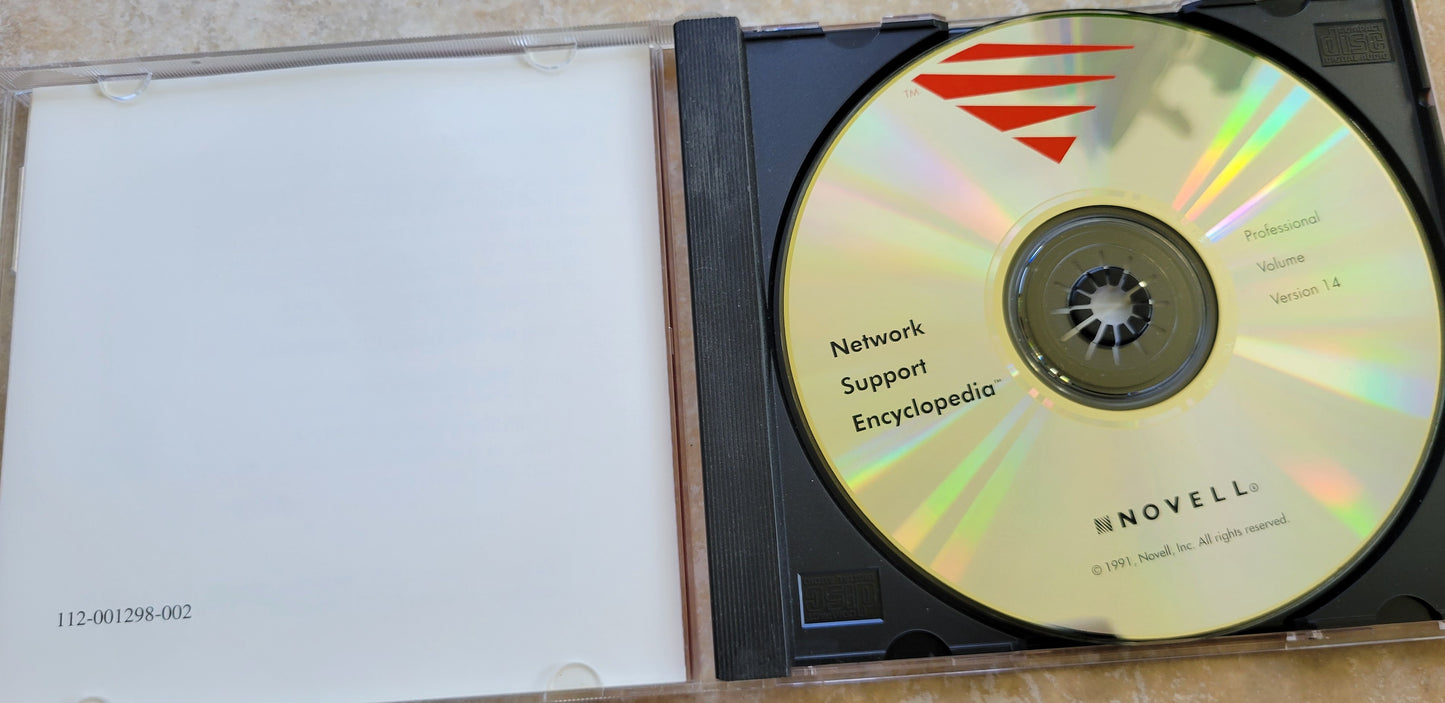Vintage CD - Novell Network Support Encyclopedia, 1991