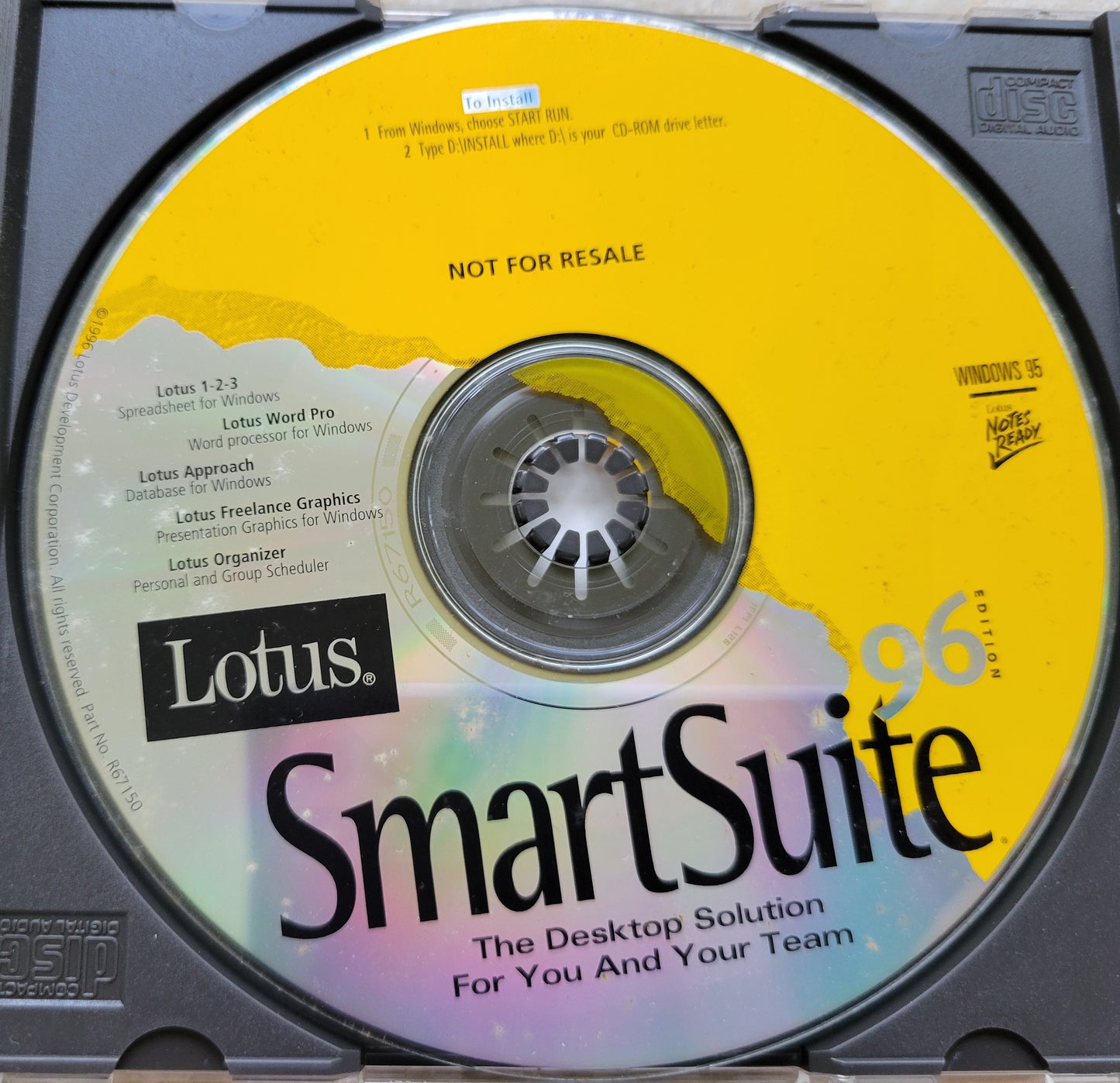 4. Vintage CD - Lotus SmartSuite 96