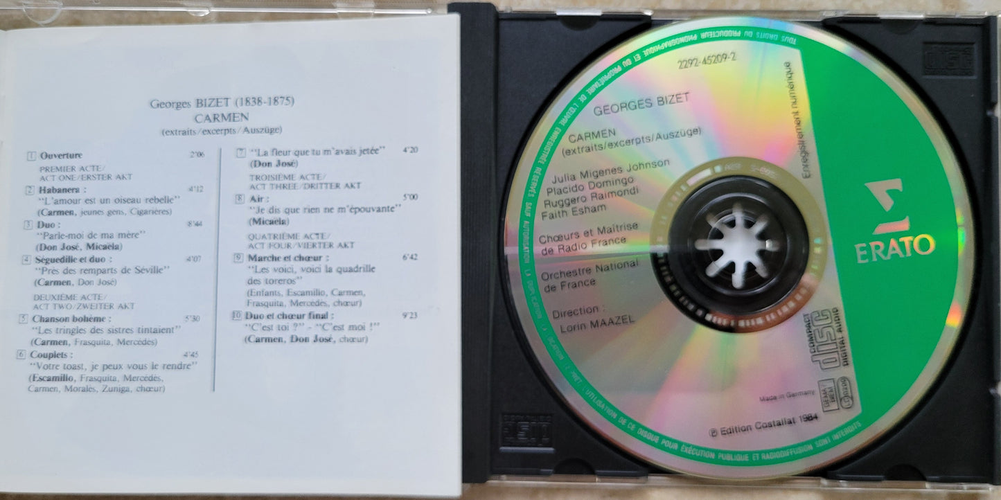 Bizet Carmen: Audio CD, Julia Johnson, Placido Domingo, Ruggero Raimondi (Opera)