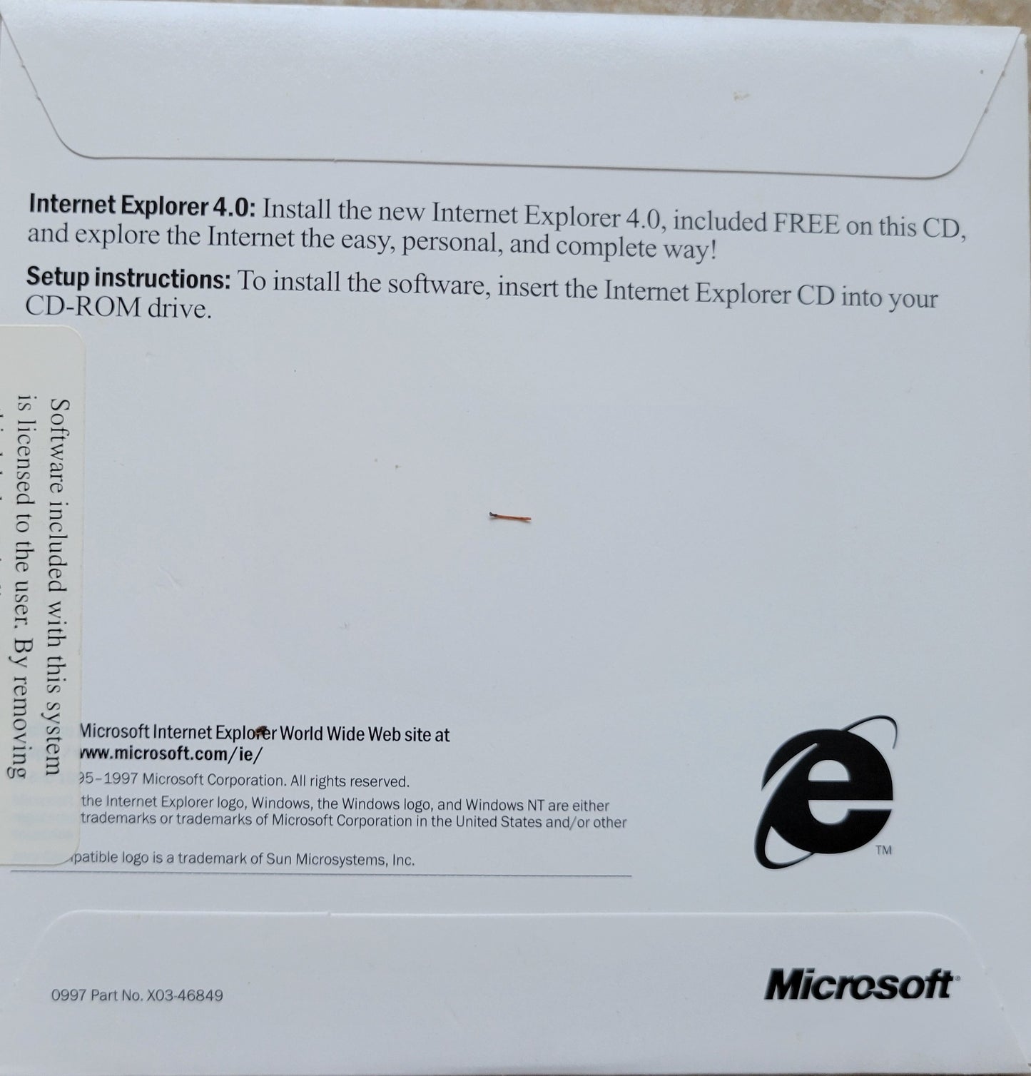 5. Vintage CD - Microsoft Internet Explorer 4.0 for HP